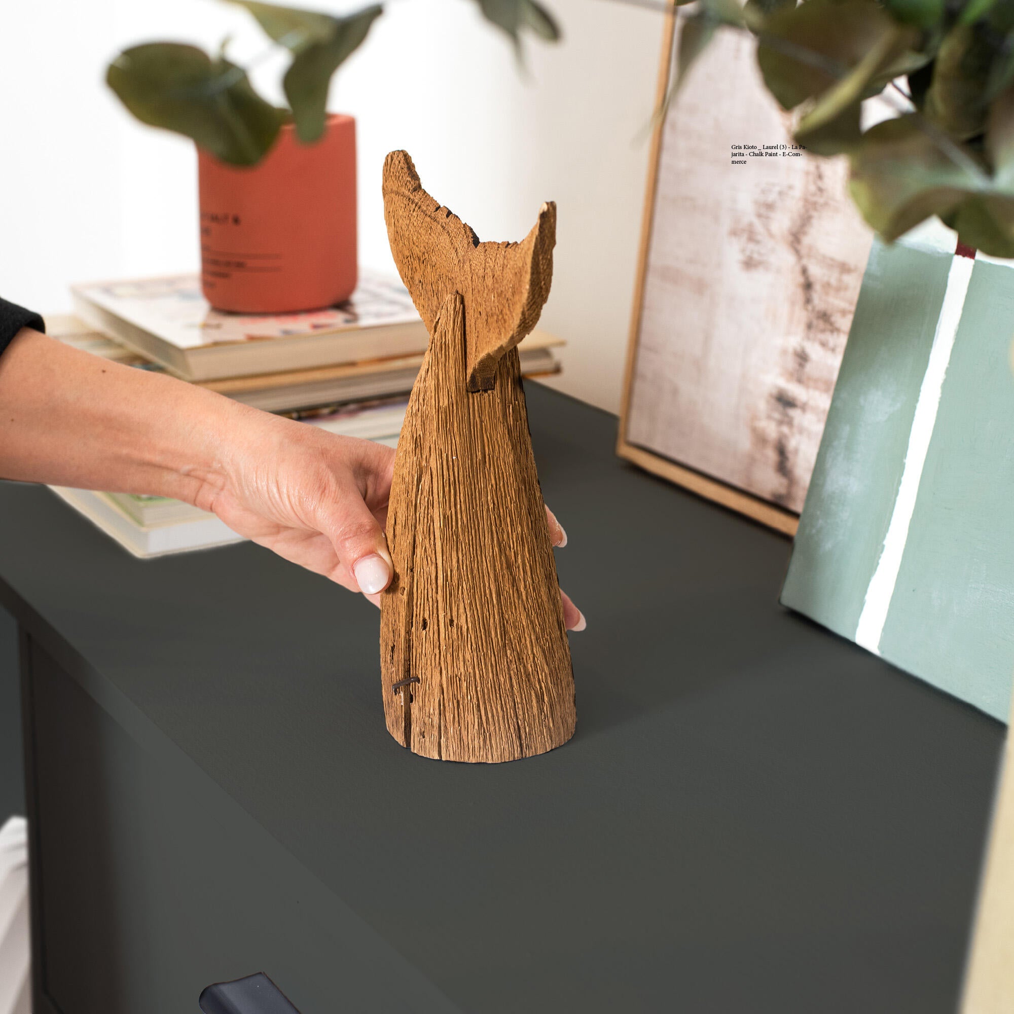 Pintura a la tiza La Pajarita 750ml carbón - 6