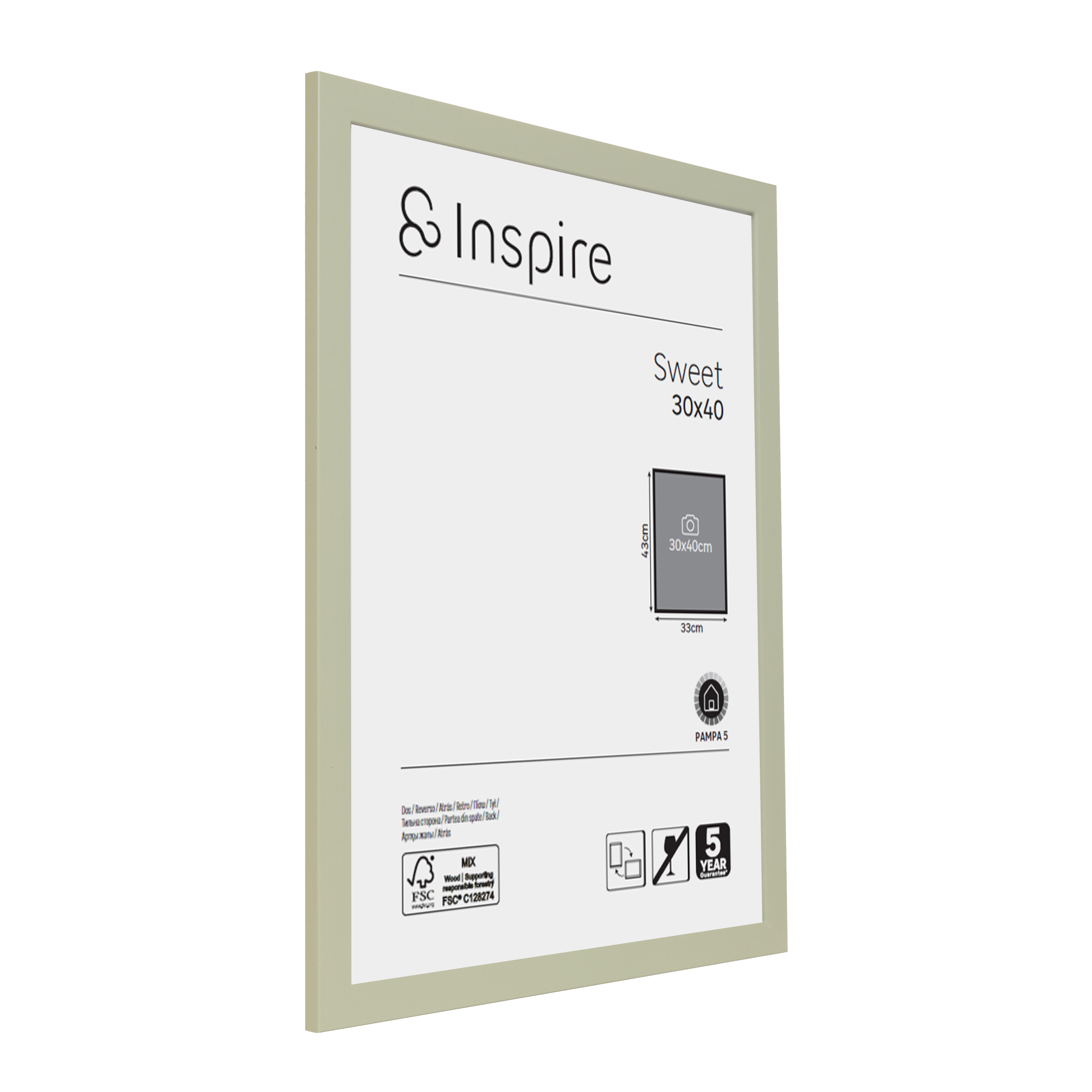 Moldura SWEET 30X40 cm PAMPA 5 Inspire - 2