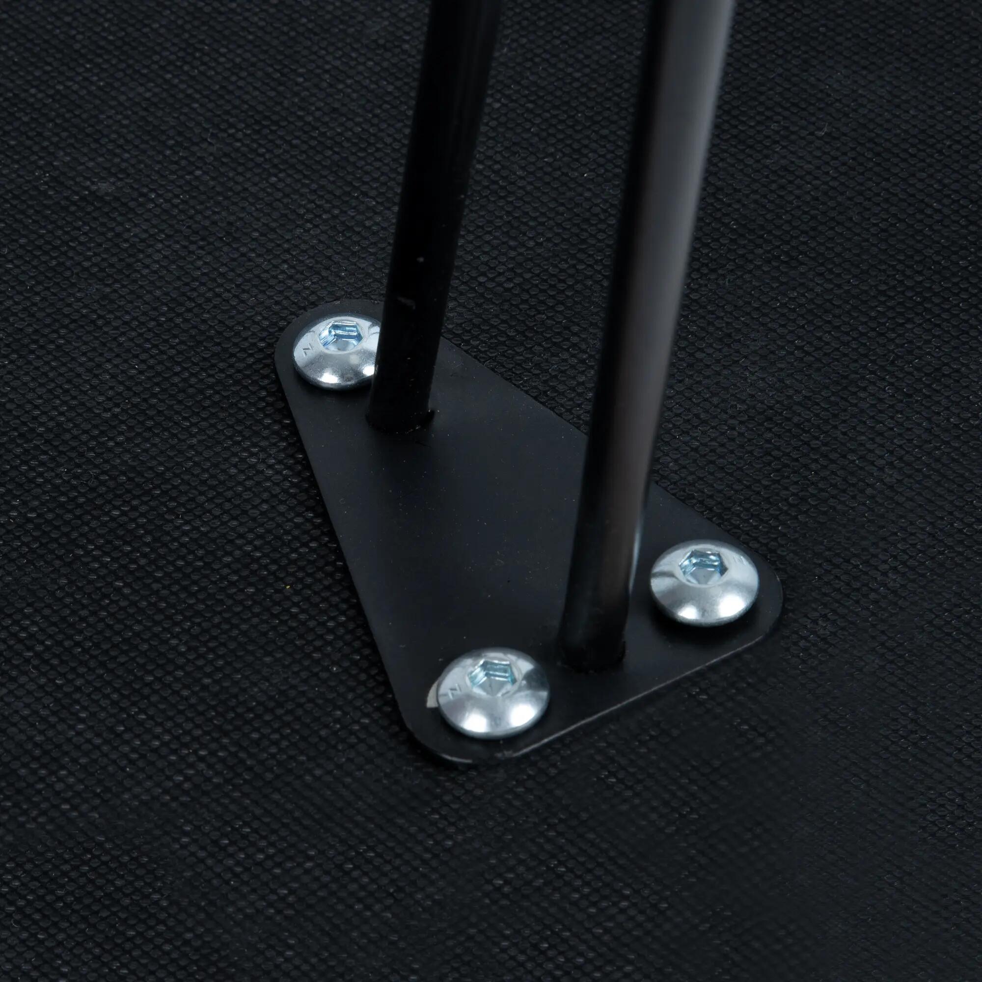 Puff decorativo  cilíndrico Terciopelo Arena Y Metal Negro arena 34x40x34cm - 6