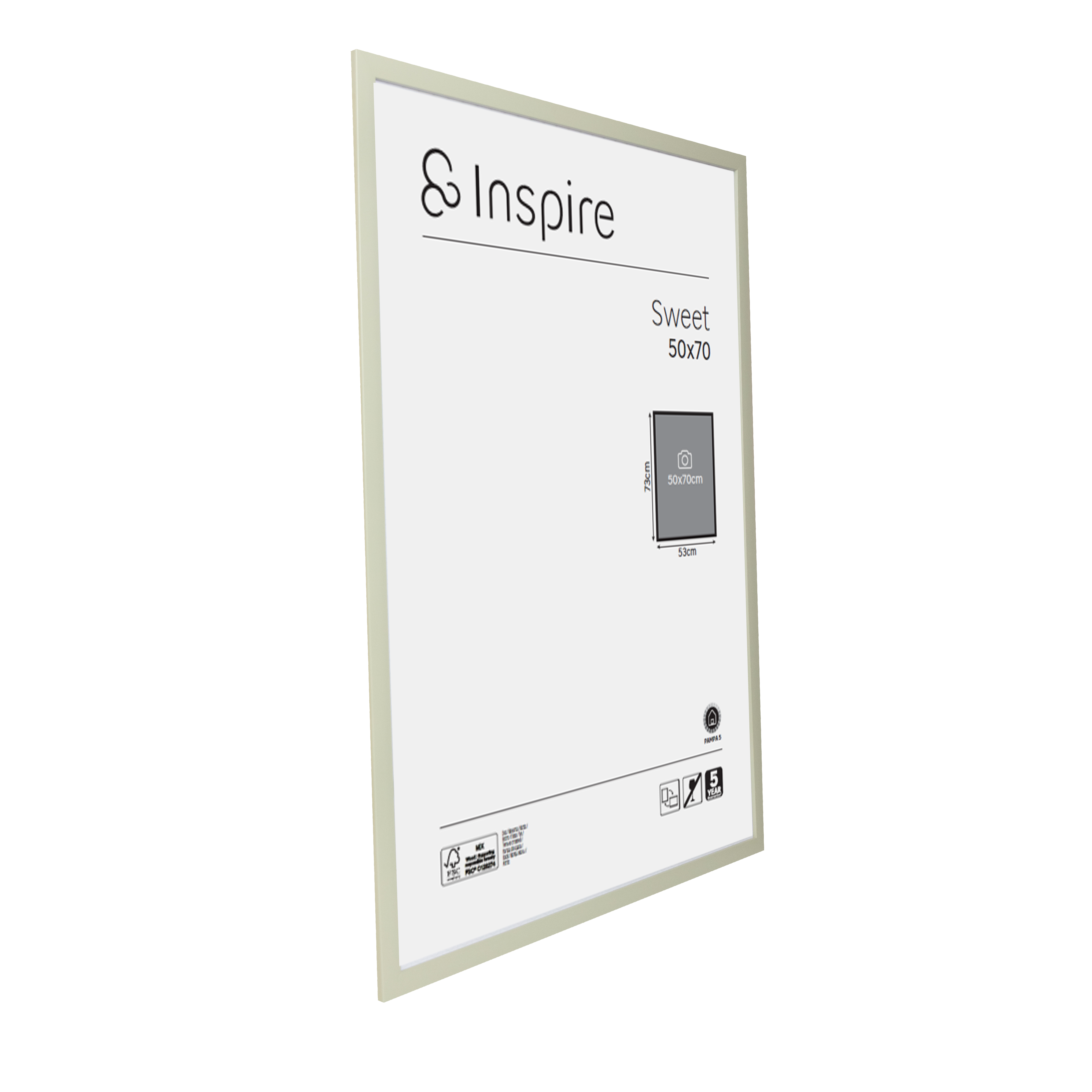 Cadre Sweet, H.70 x l.50 cm vert, INSPIRE - 11