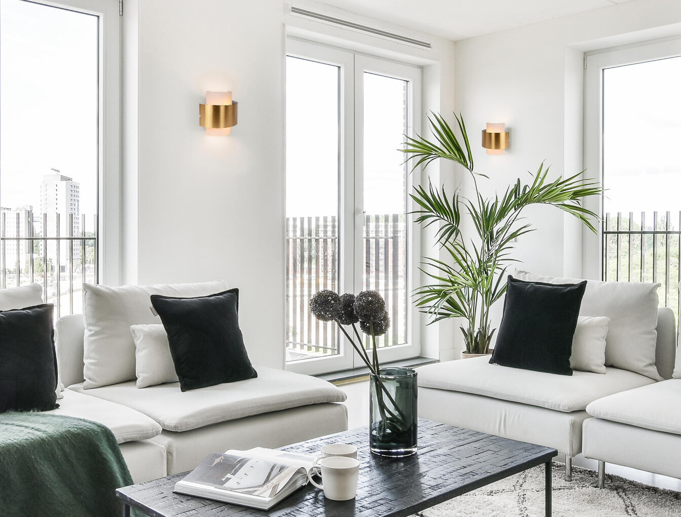 Applique E14, laiton / verre, doré, Firmin, LUCIDE - 3