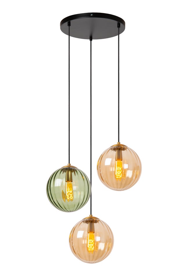Suspension Monsaraz verre, multicouleur, Diam.35 cm, E27