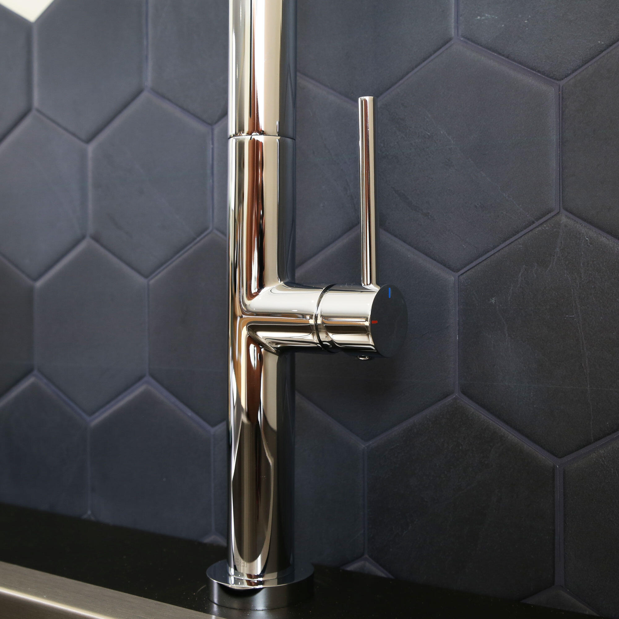 Robinet de cuisine avec douchette chrome, Portofino, ESSEBAGNO - 5