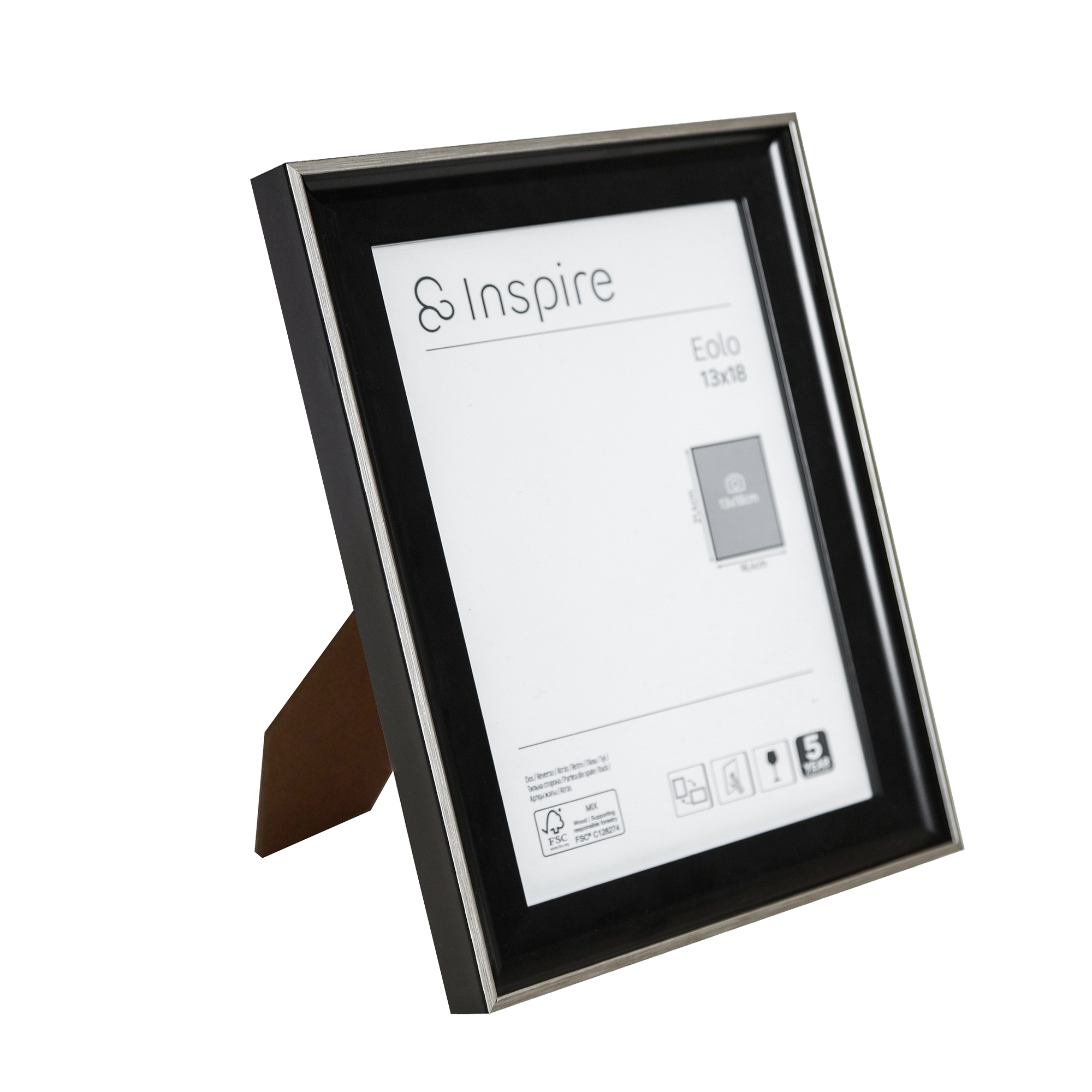 Cadre Eolo, H.18 x l.13 cm noir, INSPIRE - 7