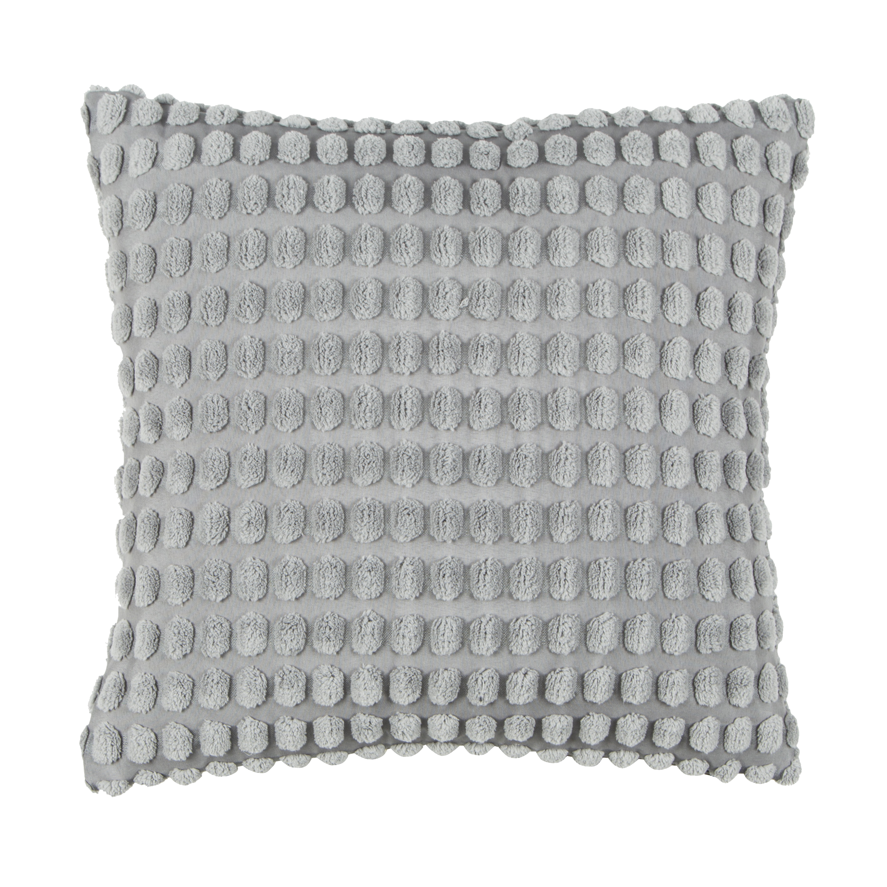Cojín decorativo inspire golfy poliéster gris granito 40x40cm