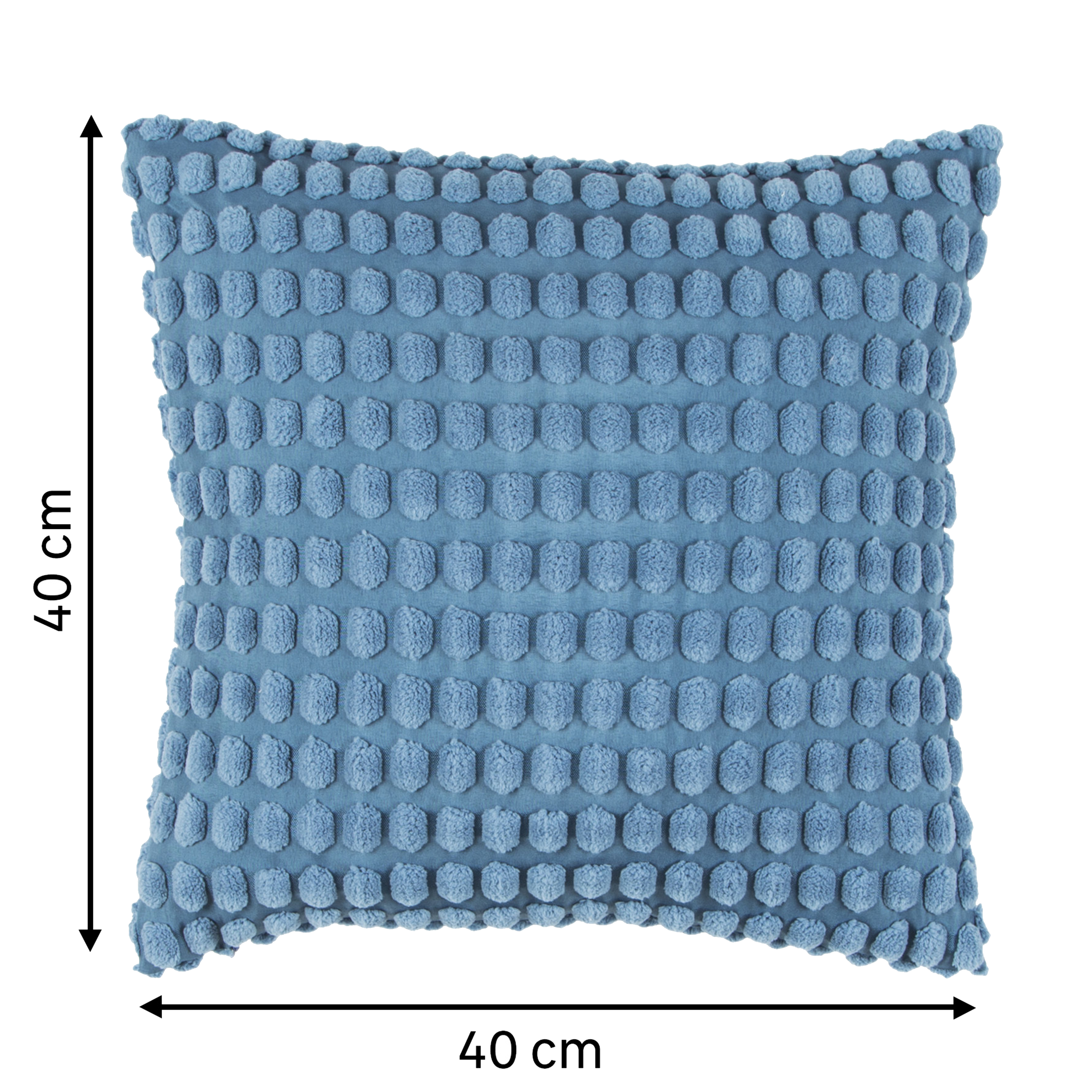 Cojín decorativo inspire golfy poliéster azul fjord 40x40cm