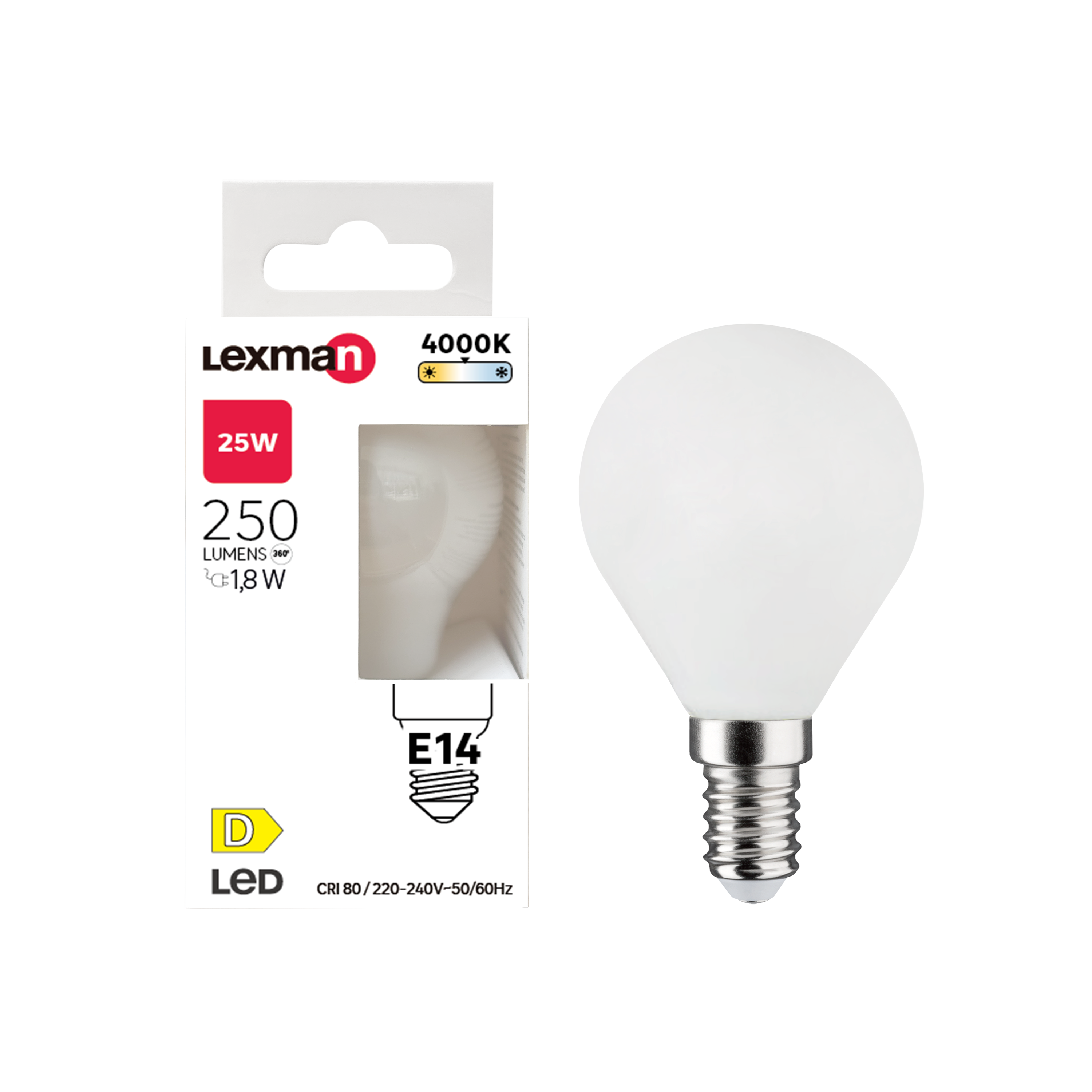 Lâmpada LED filamento IP45 E14 250 lm 4000 k Lexman - 2