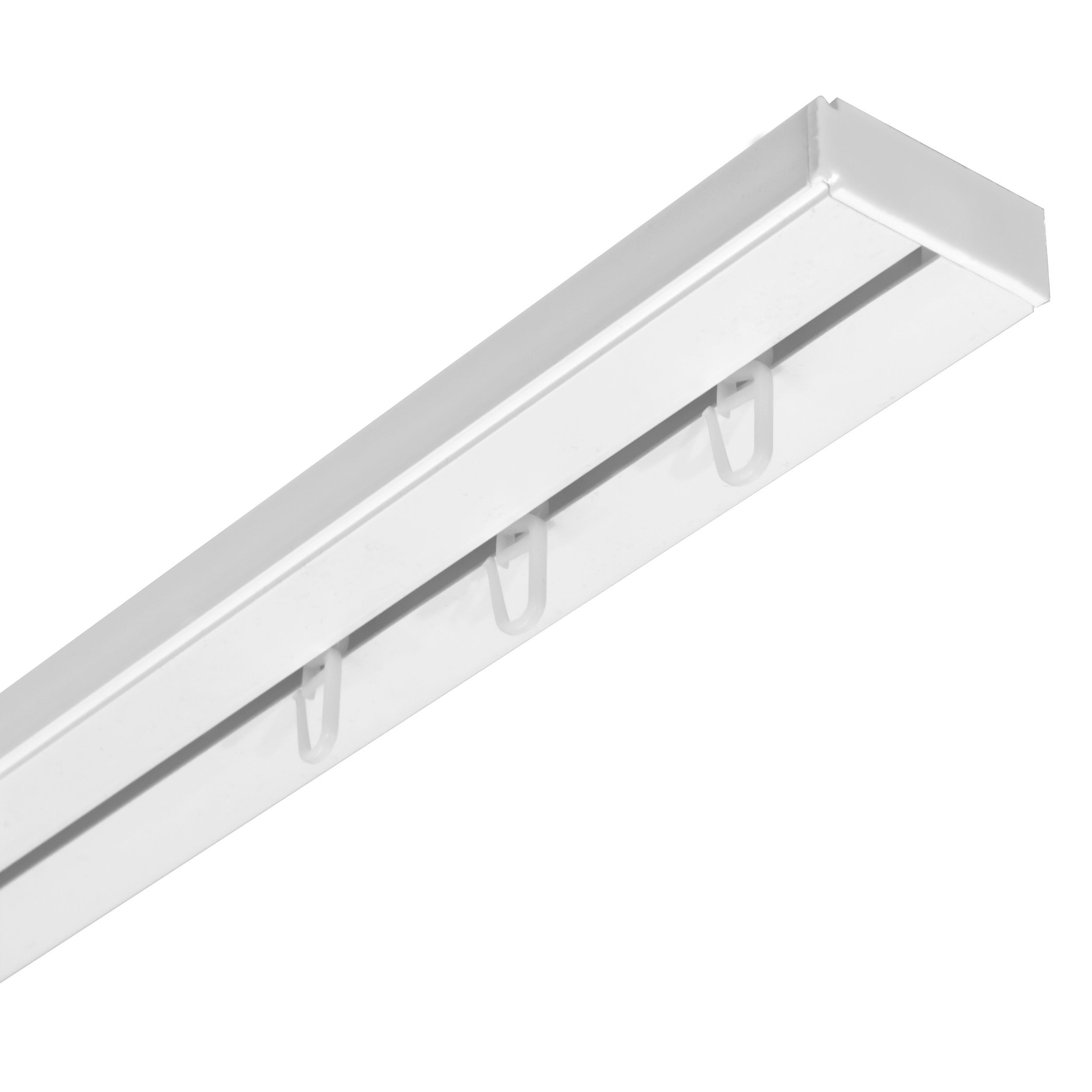 Szyna sufitowa 1-torowa biała 120 cm z akcesoriami PVC - 4