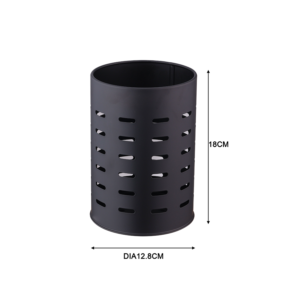 Suporte de utensílios aço preto 12.8 x 12.8 x 18 cm Delinia Casual - 5
