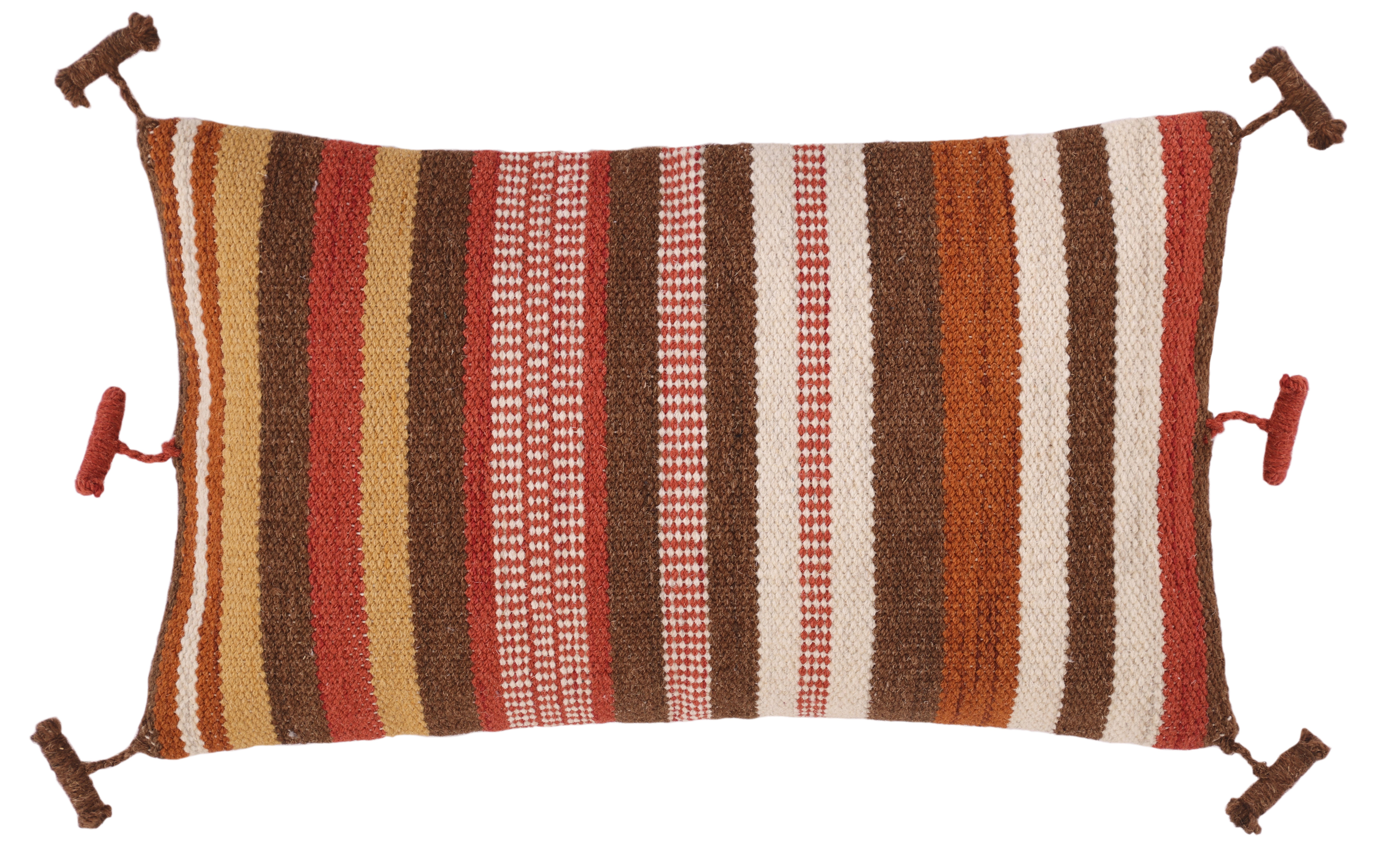 Cojín decorativo capadocia brown gold lana multicolor 30x50cm