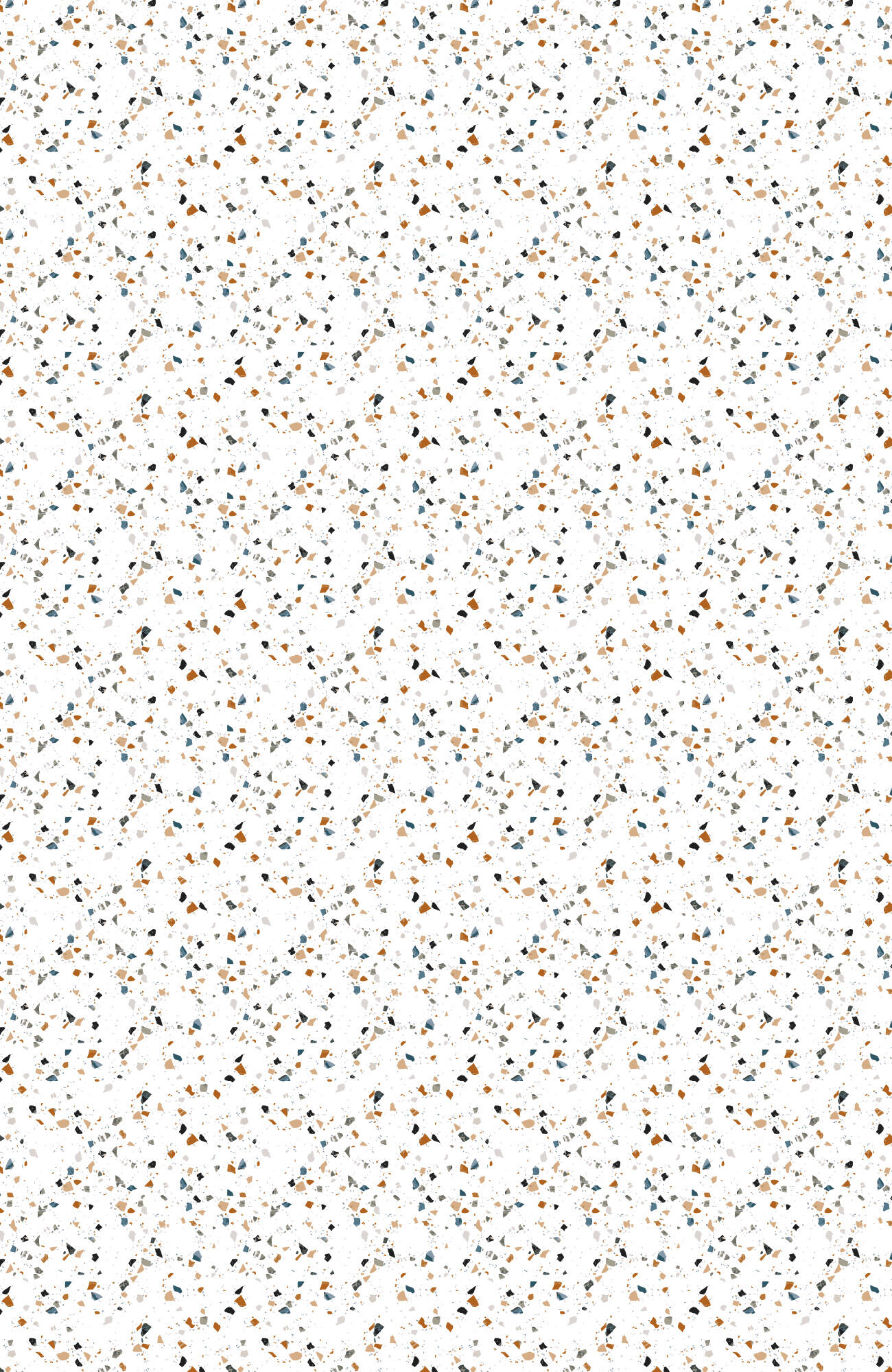 Alfombra exterior/interior pvc tejido plano base antideslizante terrazo mayu beige 195x300cm