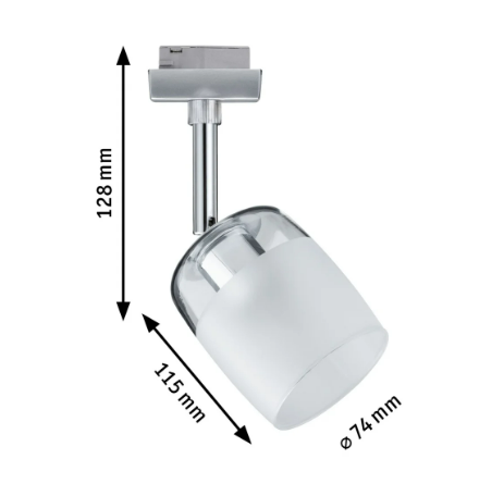 Spot LED URail Blossom G9 230V métal chrome mat satiné, PAULMANN - 4