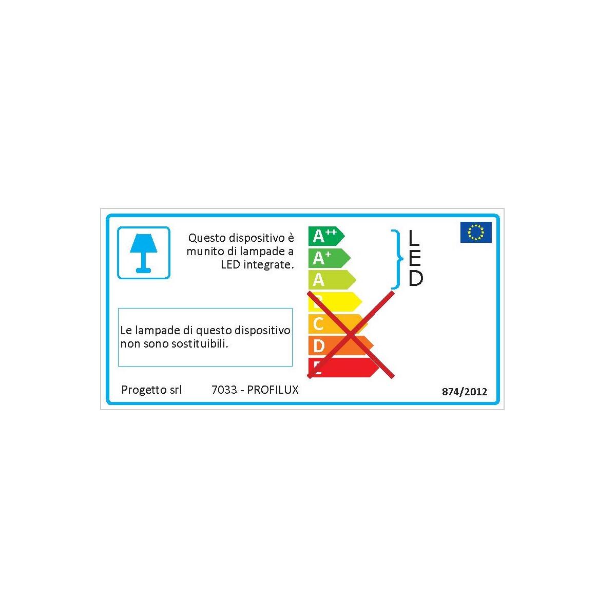 Specchio con illuminazione integrata bagno rettangolare Profilux SENSEA H 60 x P 2.5 cm - 4