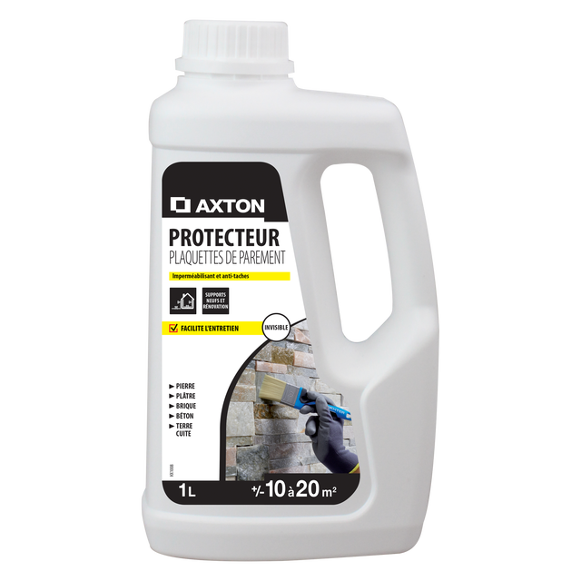 Protecteur imperméabilisant naturel plaquettes de parement, AXTON, 20 m² 1L