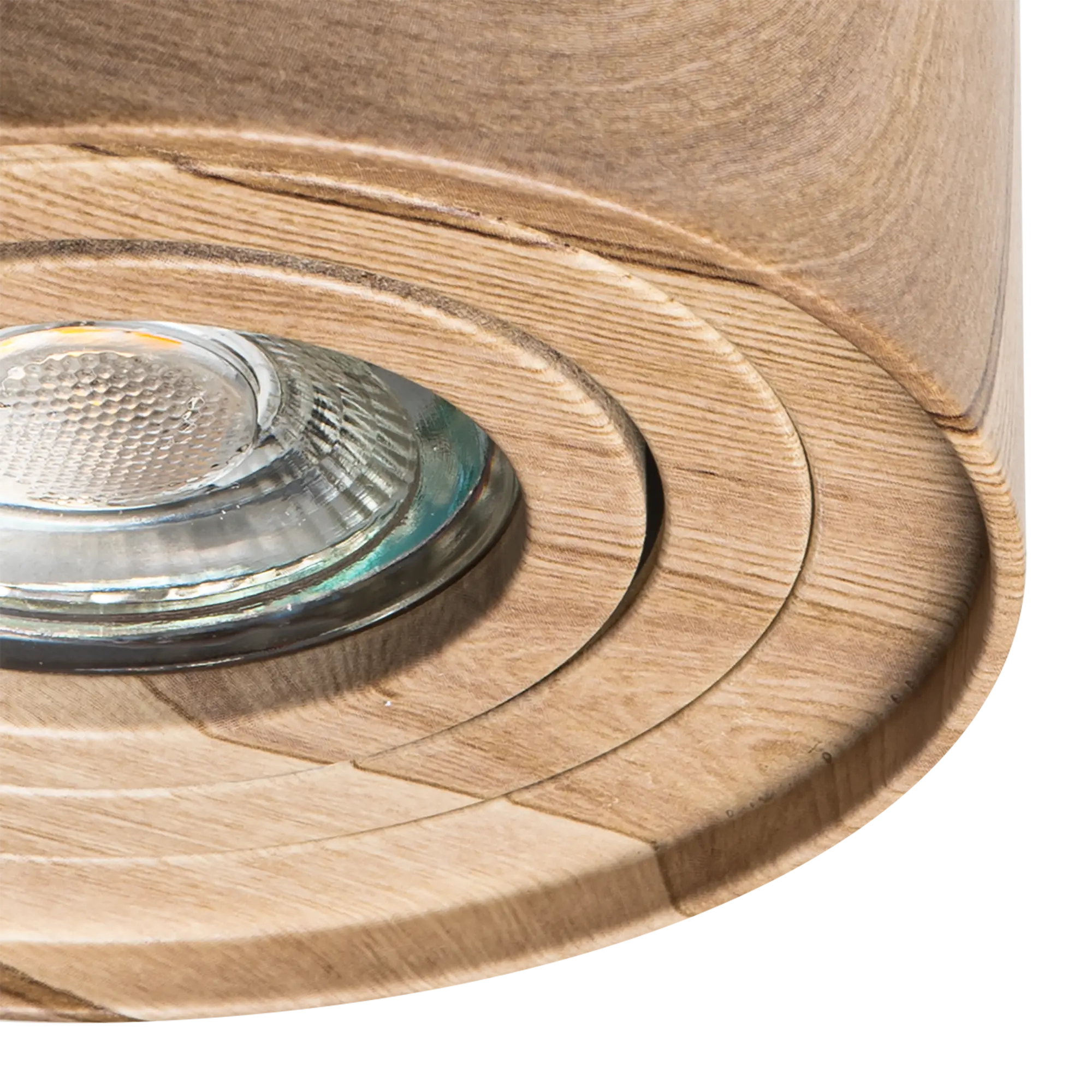 Downlight empotrable marrón cilíndrico pintado compatible con bombilla GU10 orientable ALVERLAMP ø9.6 cm IP20 - Foco empotrable para techos - 4