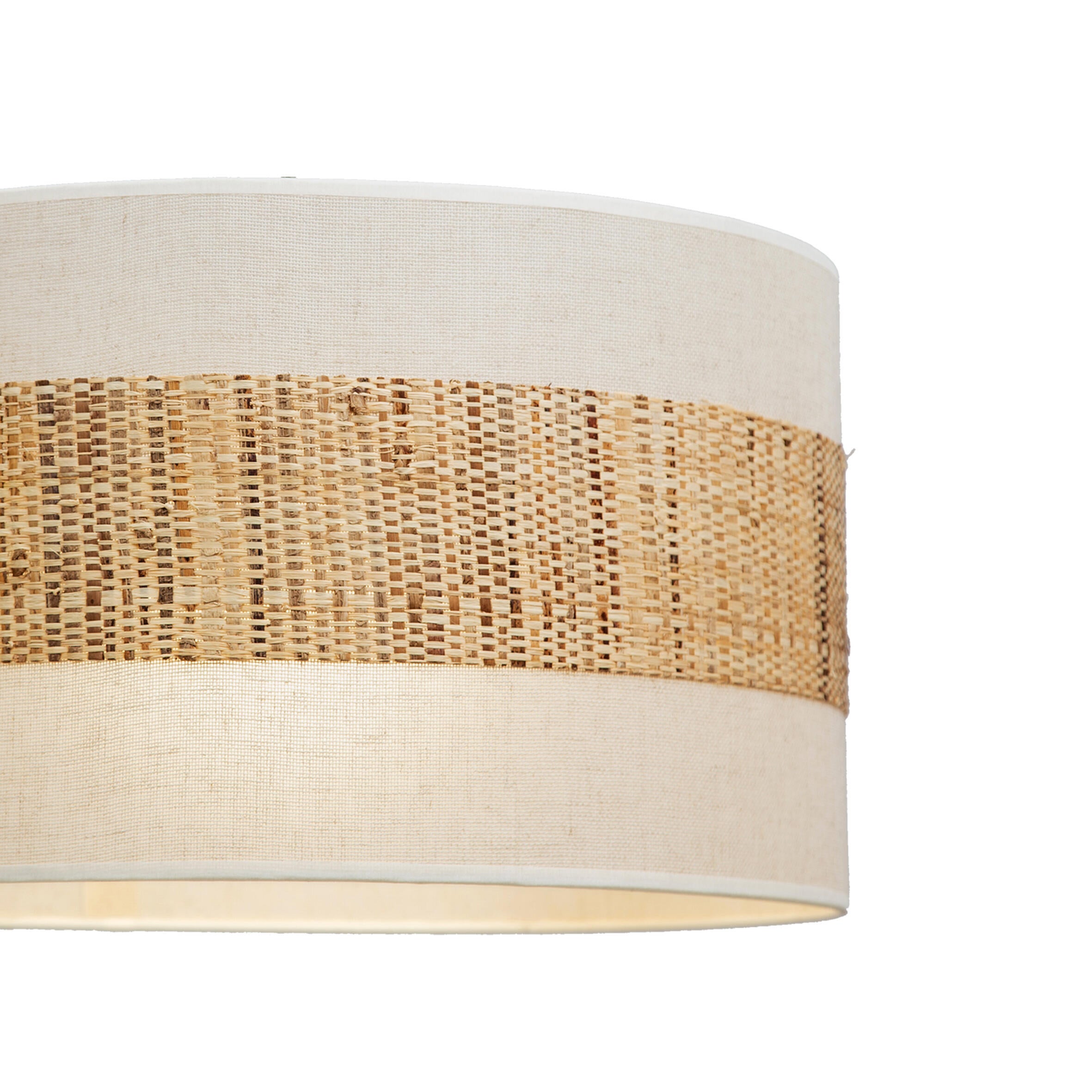 Lámpara de techo colgante de acero beige 1 luz E27 Alejandría 45 cm - 4