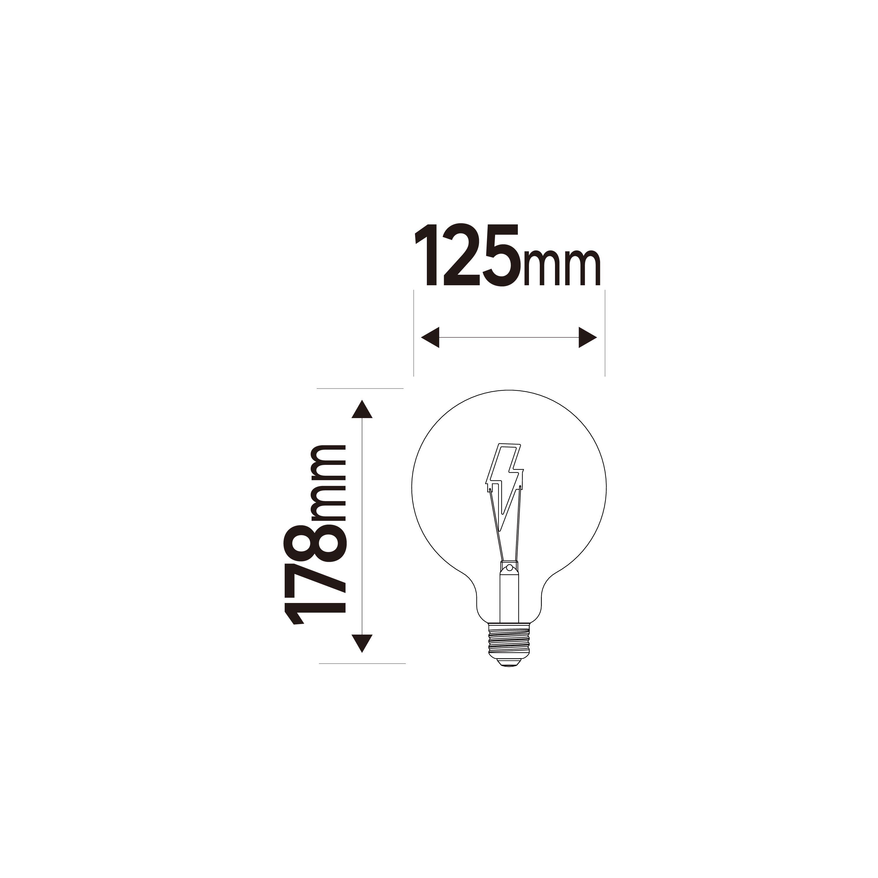 Lâmpada led filamentos Flash E27 136lm 1800k Lexman - 6