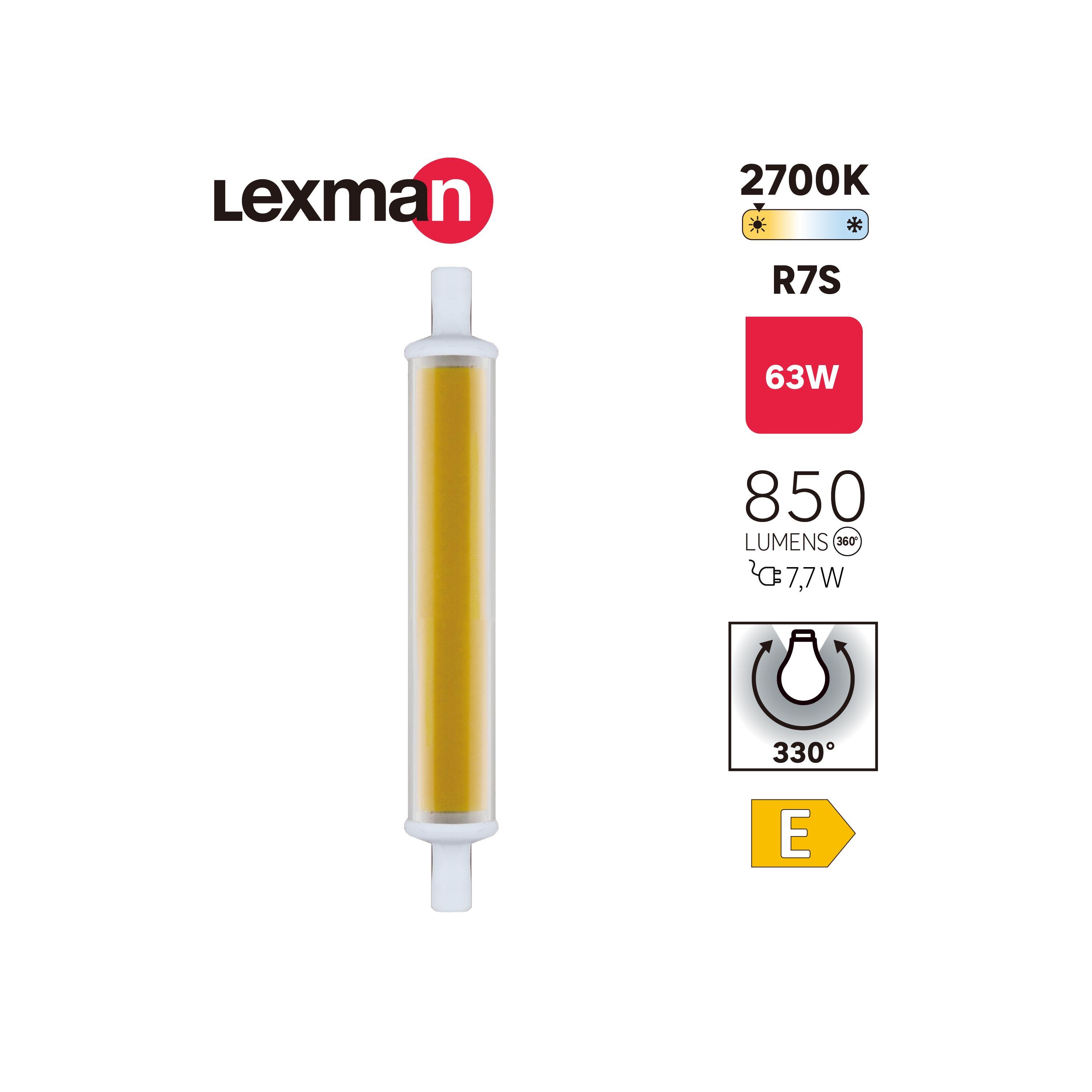 Żarówka LED R7S 7,7 W 850 lm Ciepła biel Lexman - 4