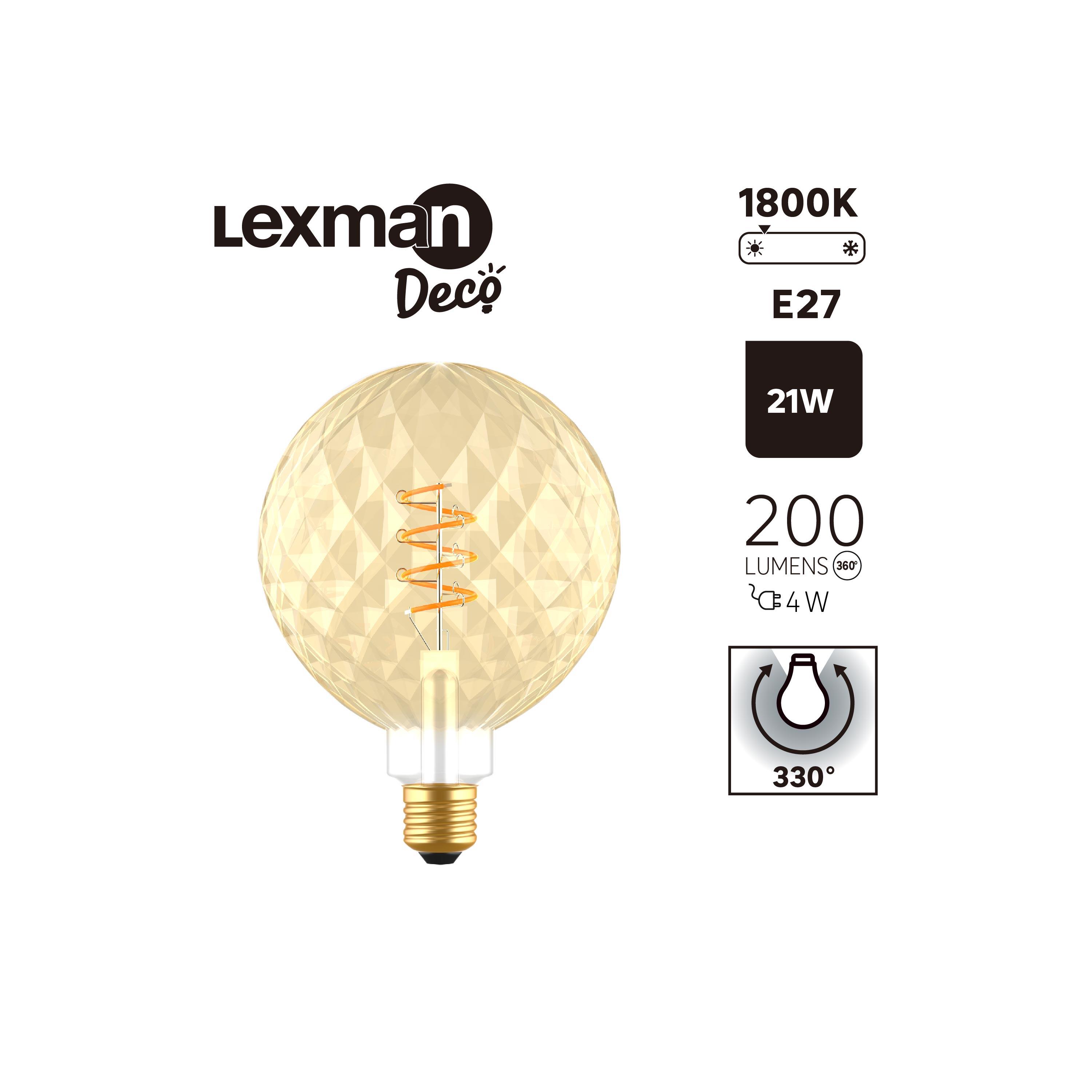 Żarówka dekoracyjna LED E27 4 W 200 lm Lexman - 6