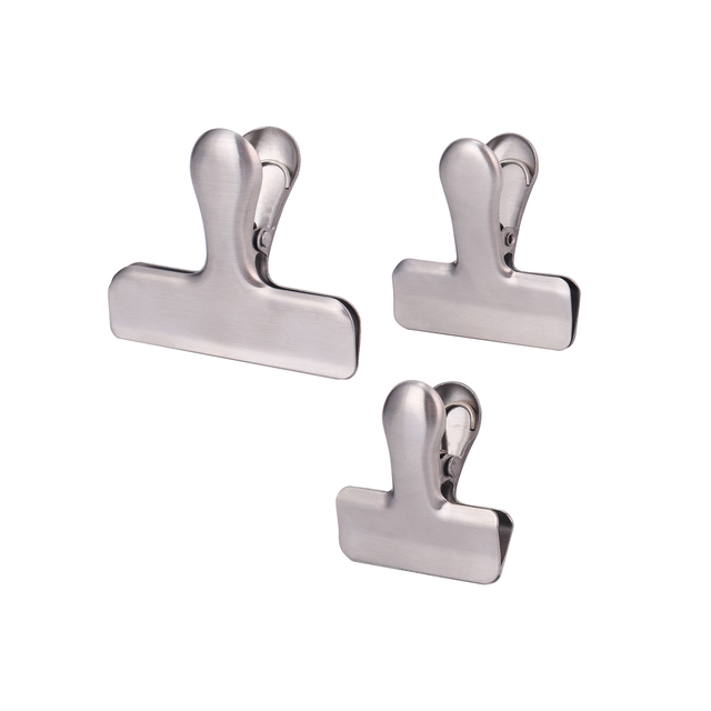 Clip para sacos de armazenamento de Inox 3 tamanhos P/M/G Delinia Loft