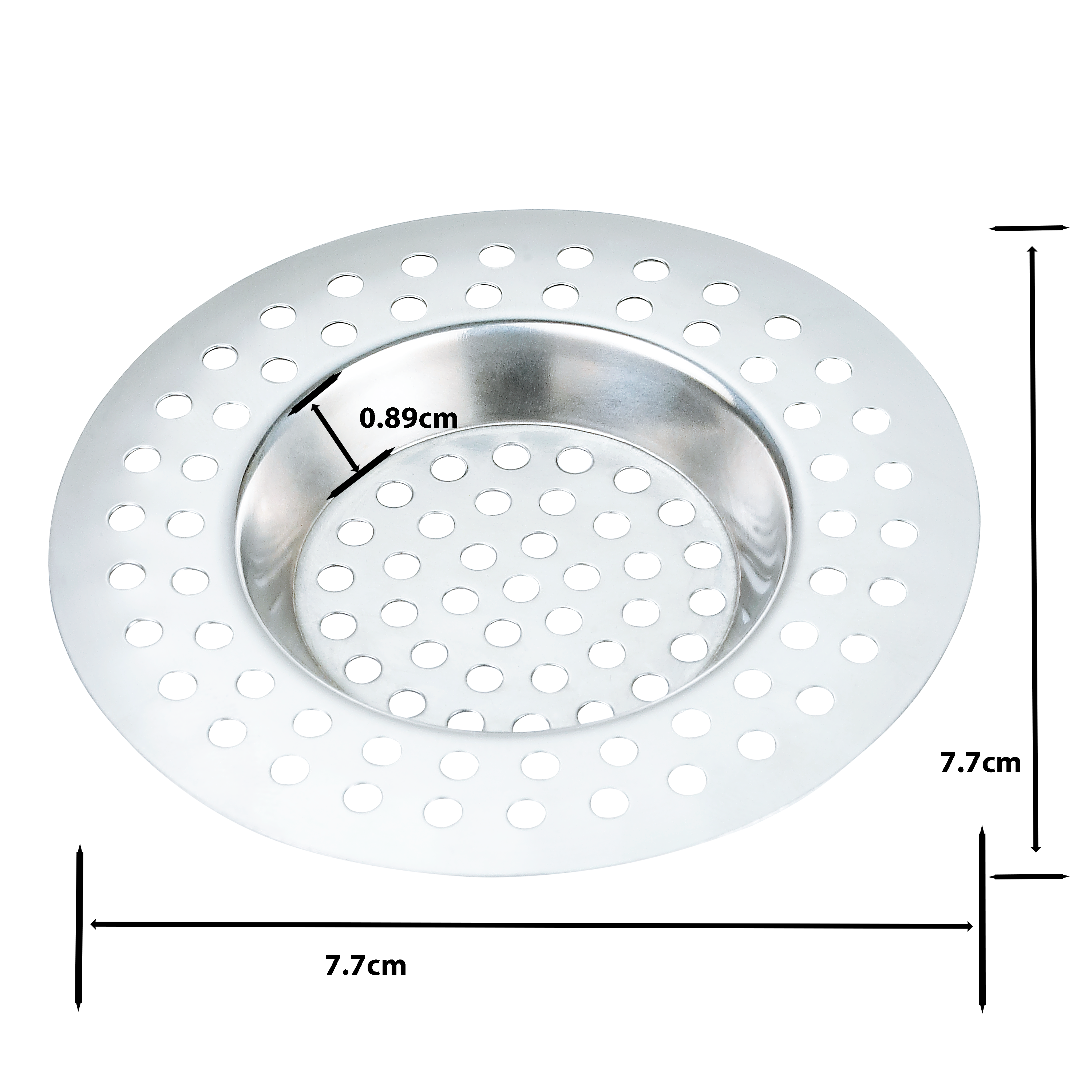 2 filtros para el fregadero en acero inoxidable loft delinia 7.7cm de diámetro