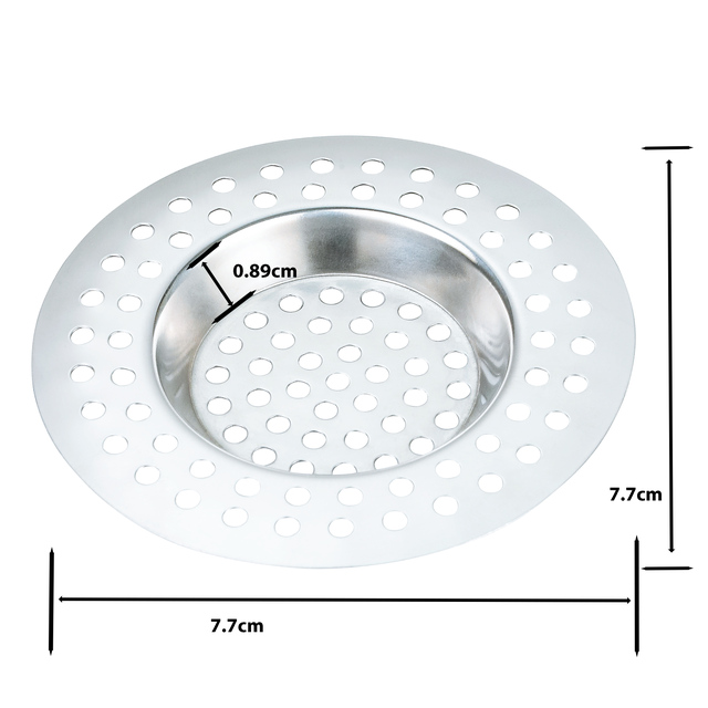 Lot de 2 tamis en inox pour bonde évier DELINIA D.7,7cm
