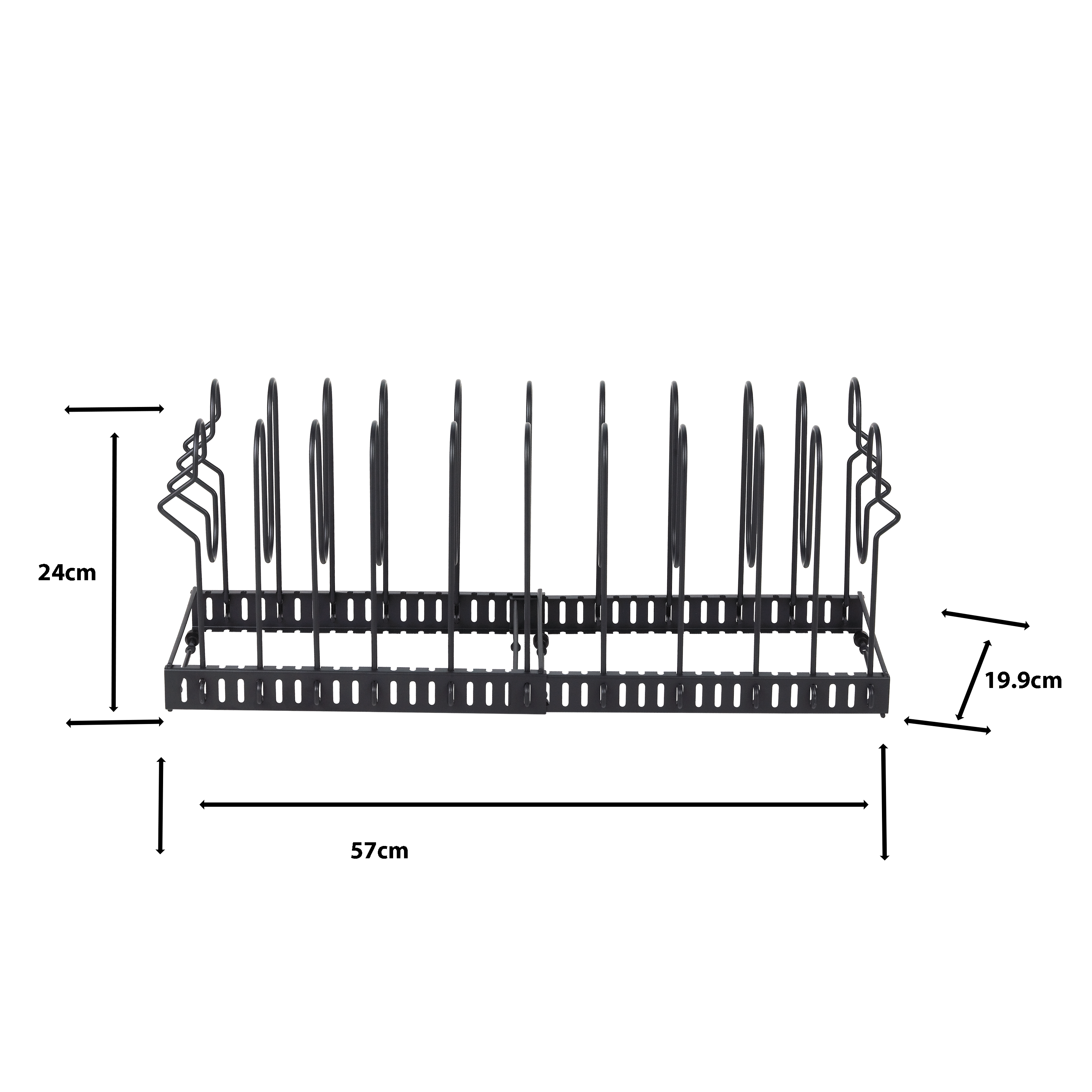 Range poêles et couvercles extensible DELINIA - 8