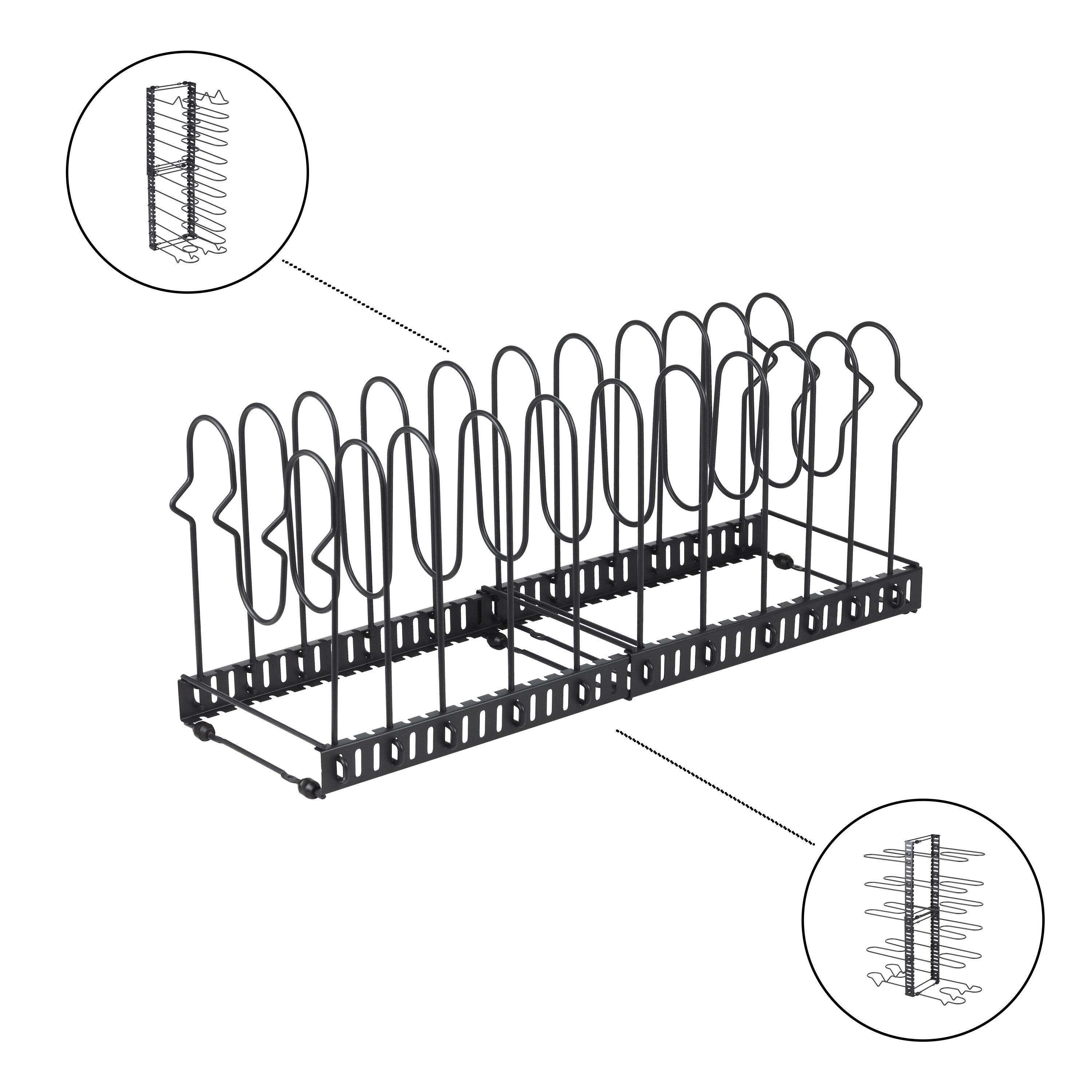 Range poêles et couvercles extensible DELINIA - 9