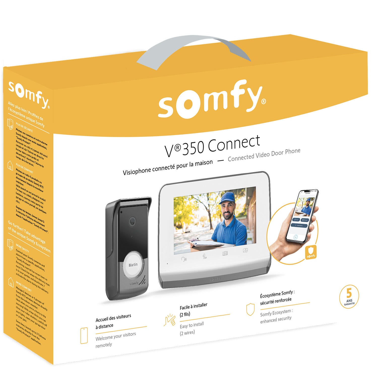 Visiophone filaire connecté V350 SOMFY 1871229 - 3