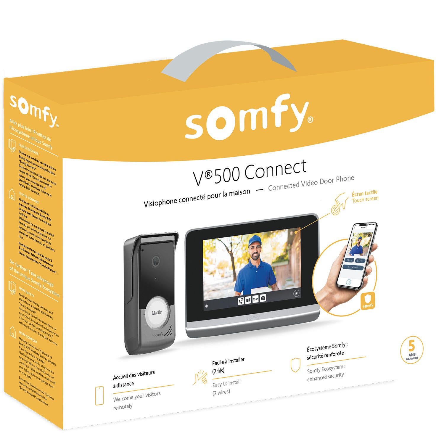 Visiophone filaire connecté V500 SOMFY 1871265 - 3