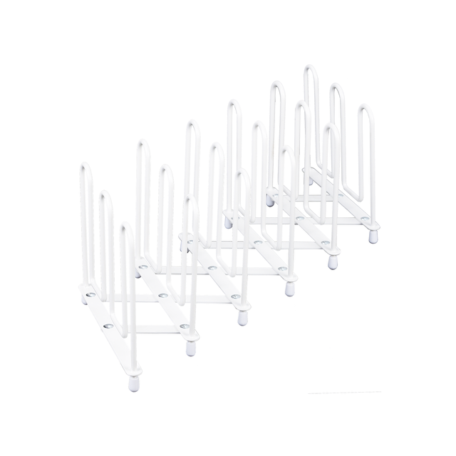 Porta coperchi d'appoggio in acciaio bianco L 71 x H 13 x P 13 cm