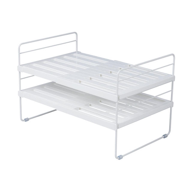 Mensola salva spazio d'appoggio in polistirene bianco L 25.2 x H 25.6 x P 25.6 cm