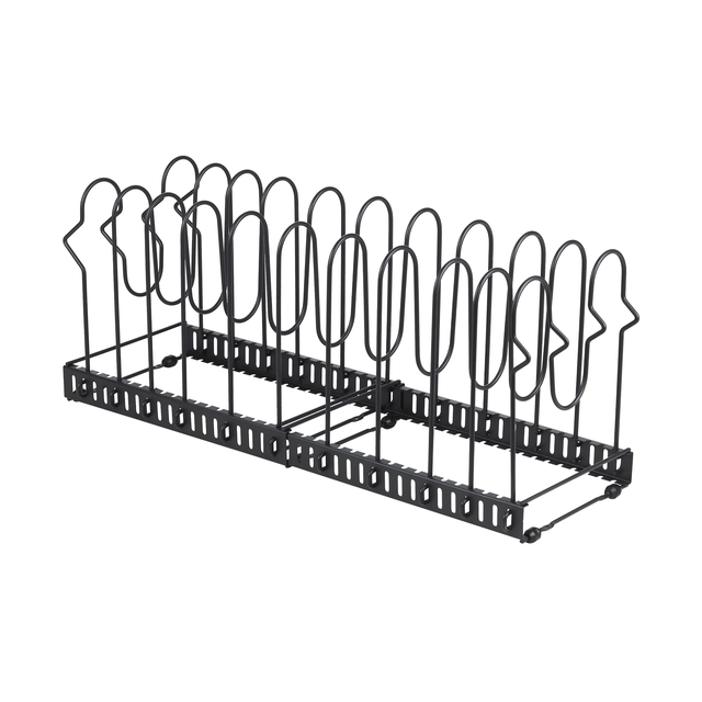 Porta coperchi d'appoggio in acciaio nero L 57 x H 24 x P 19 cm