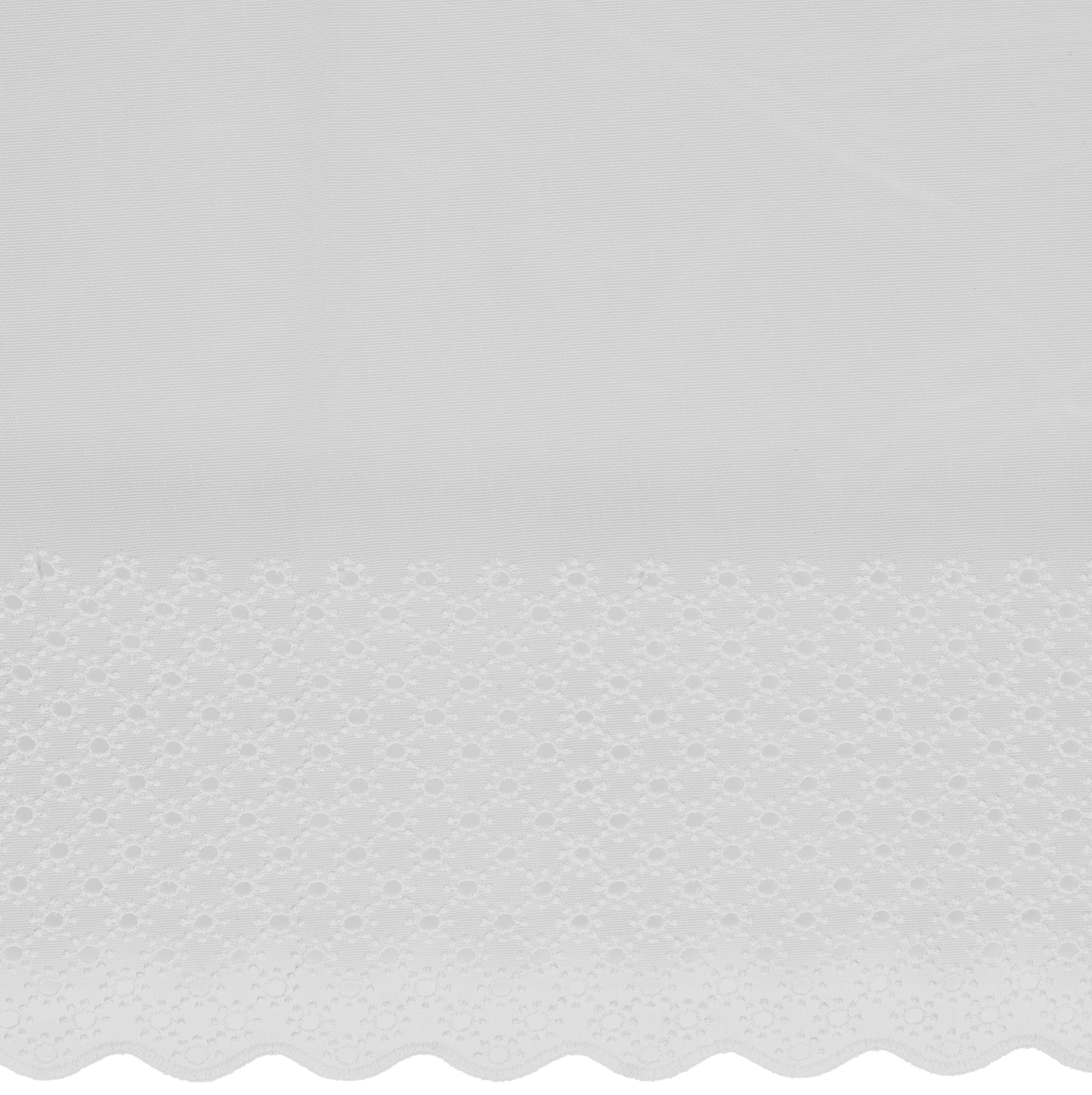 Firana na mb z bordiurą wys. 280 cm biała
