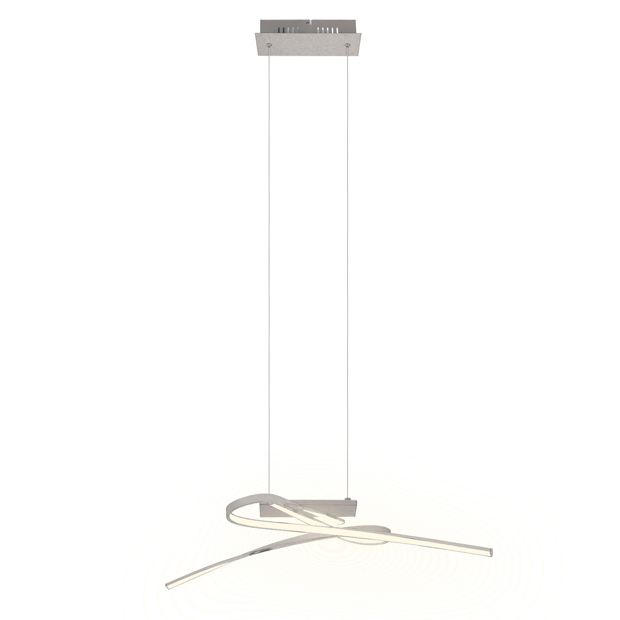 Lustre Symphonie, gris, l.26 cm LED - 4