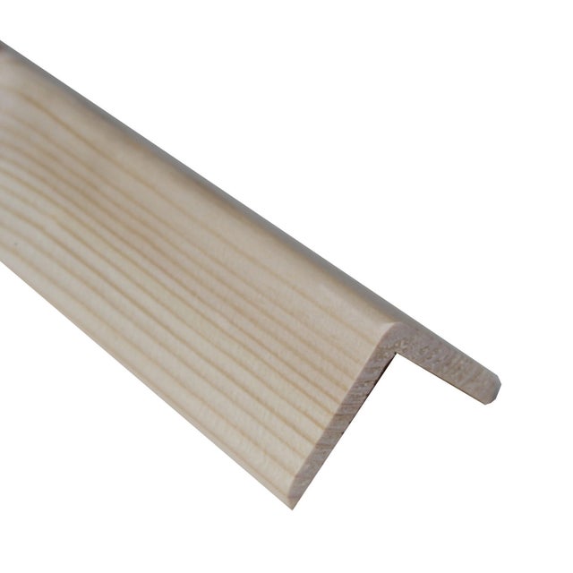 Paraspigolo in legno colore naturale 45xmm x L 3 m