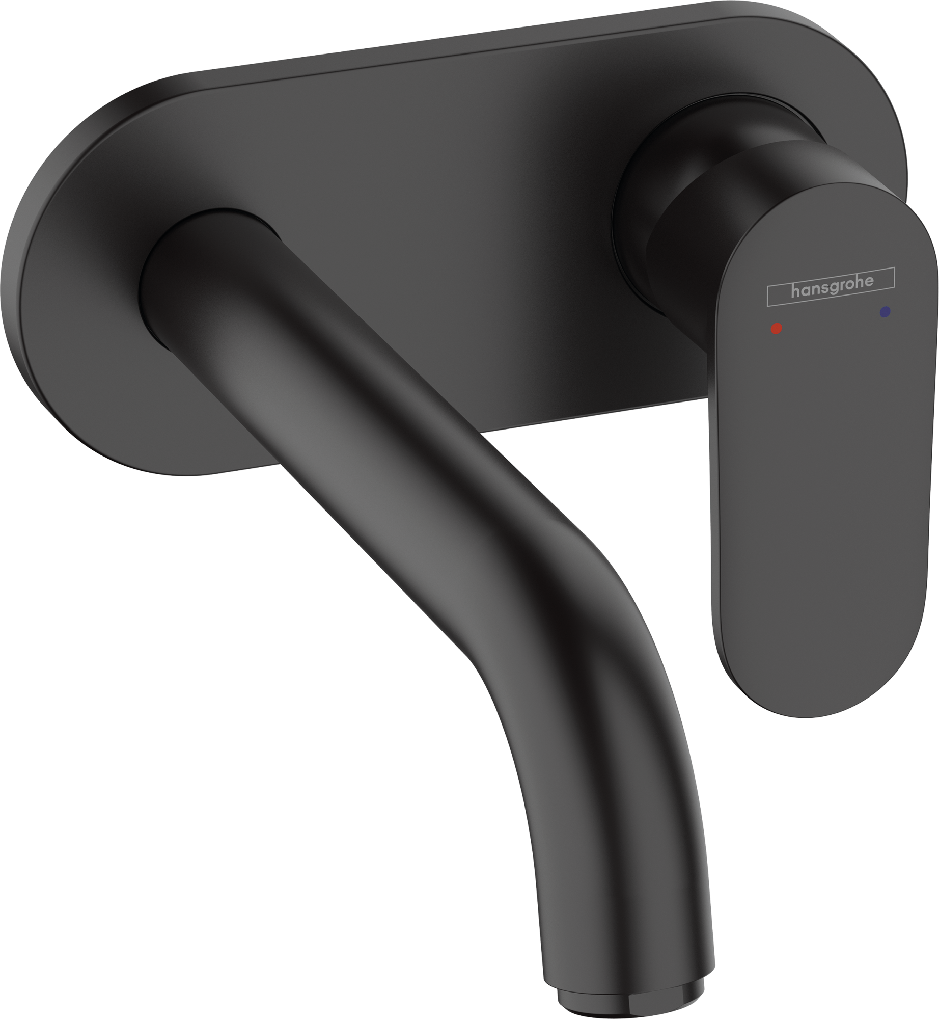 Grifo lavabo pomo mural hansgrohe vernis shape negro