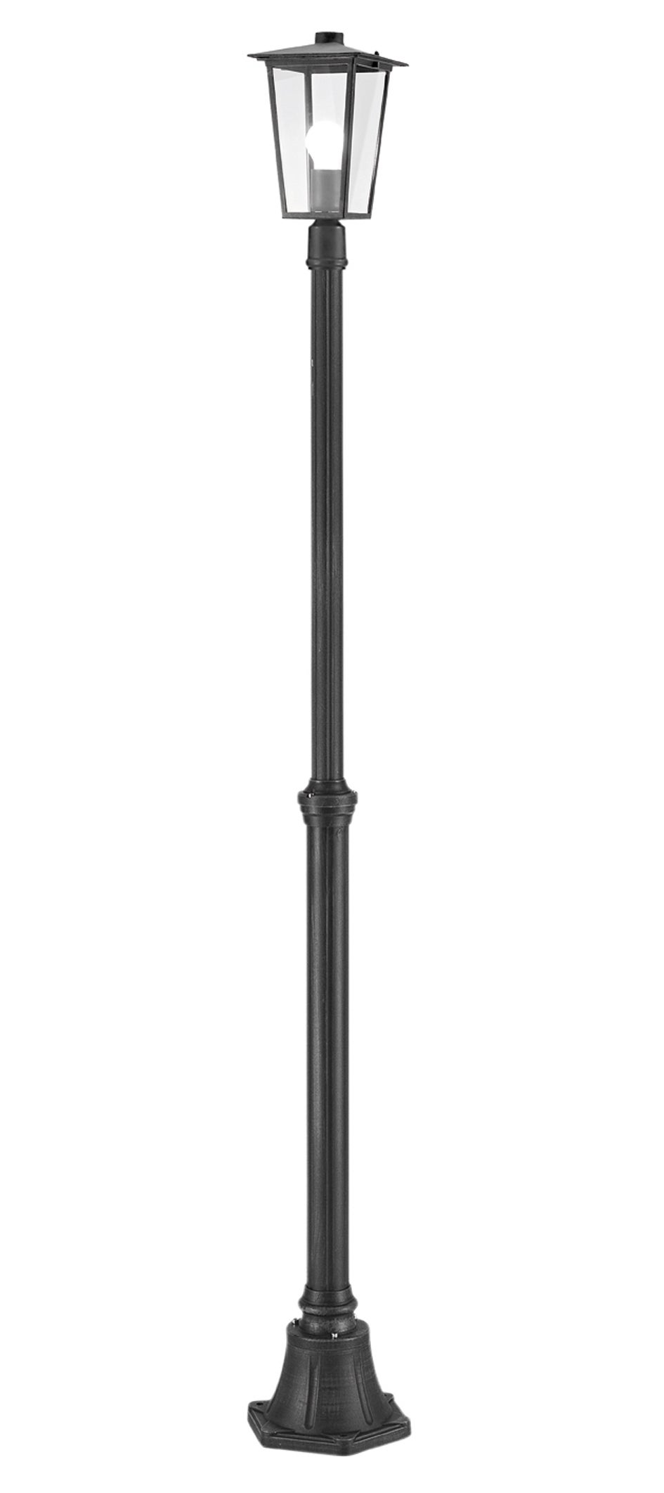 Lampione da giardino, Notorius H 200 cm, nero, IP43 - 2