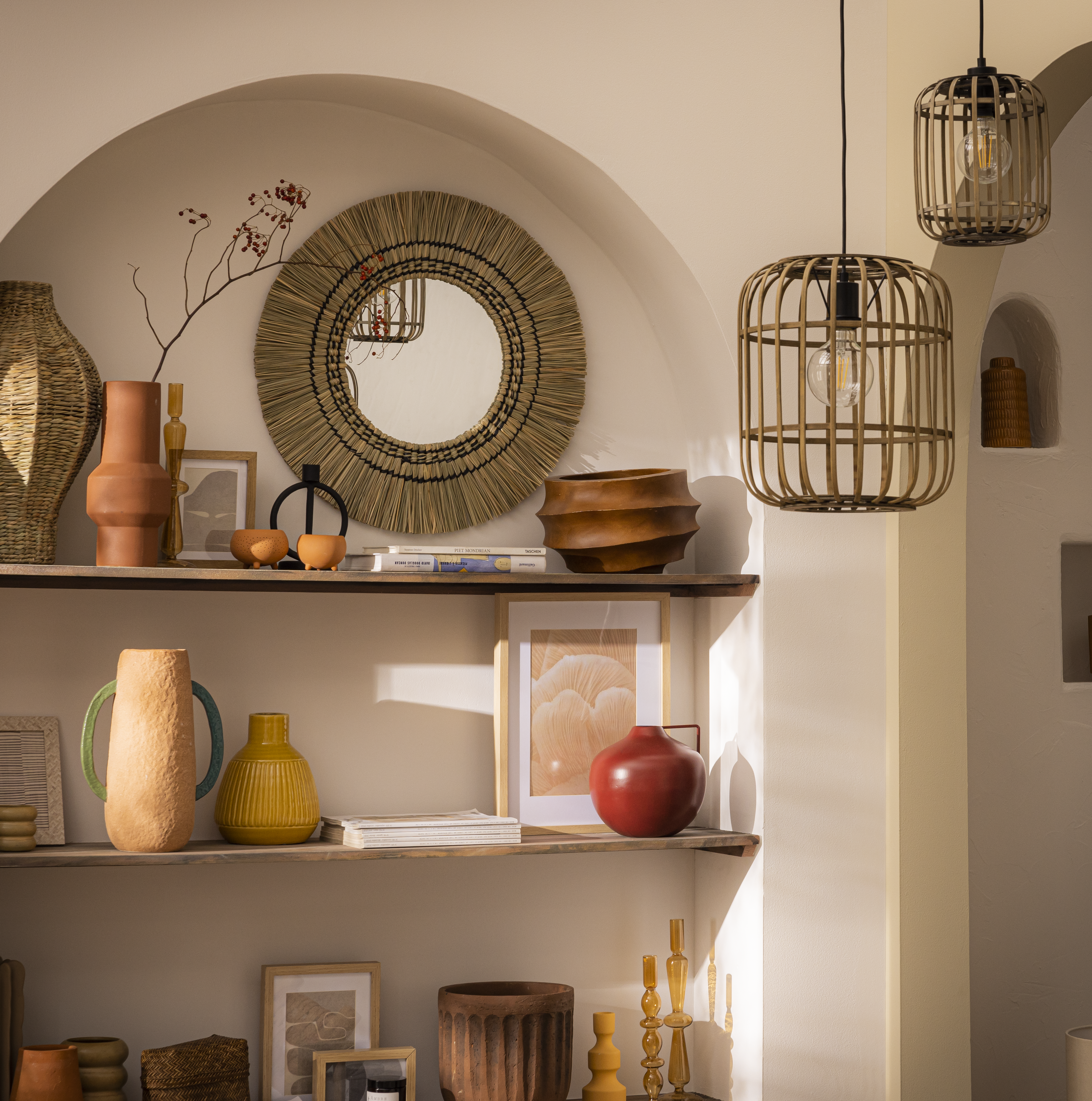 Lampa wisząca Manihi czarna bambus E27 Inspire - 6