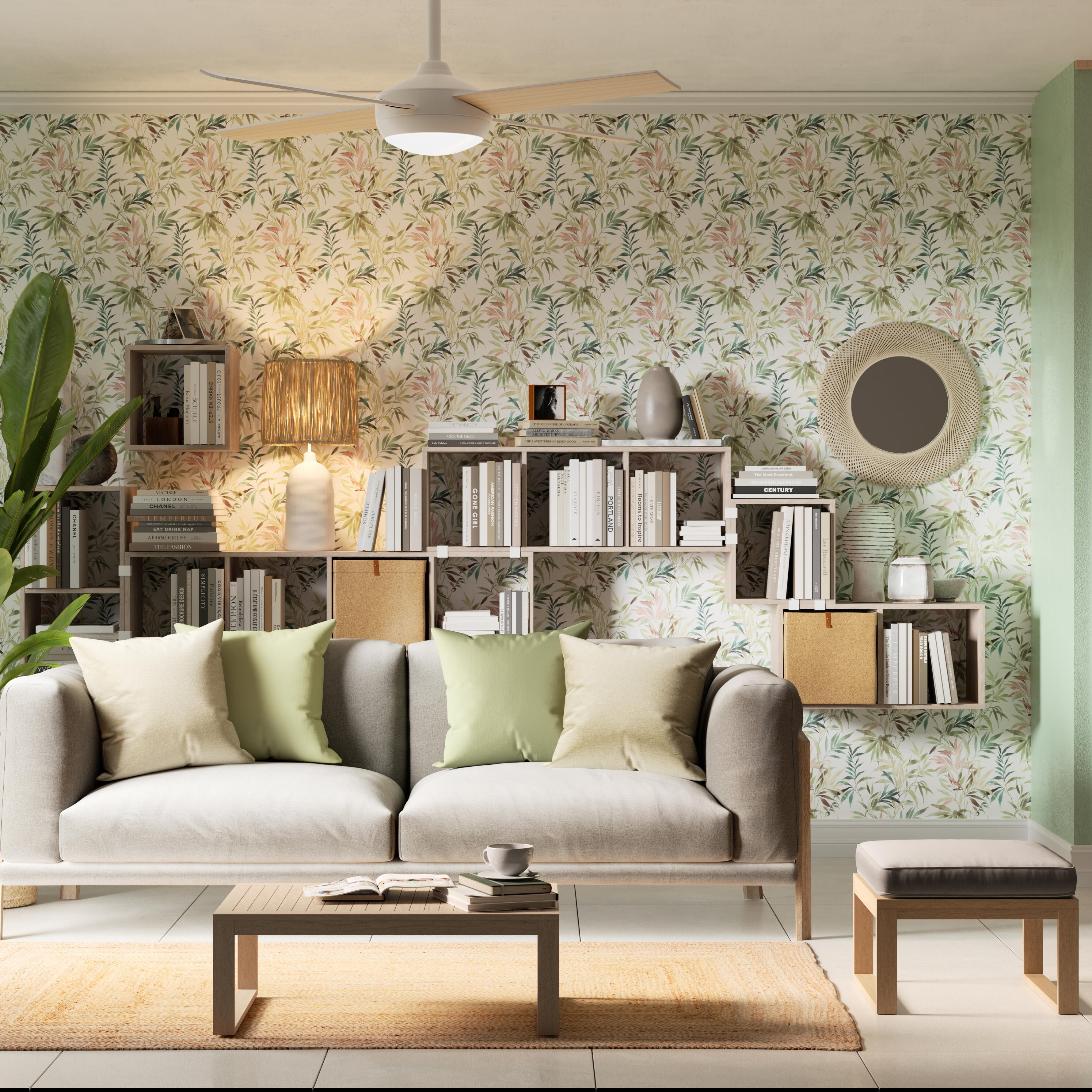 Cuscino LENILA naturale 45 x 45 cm - 2