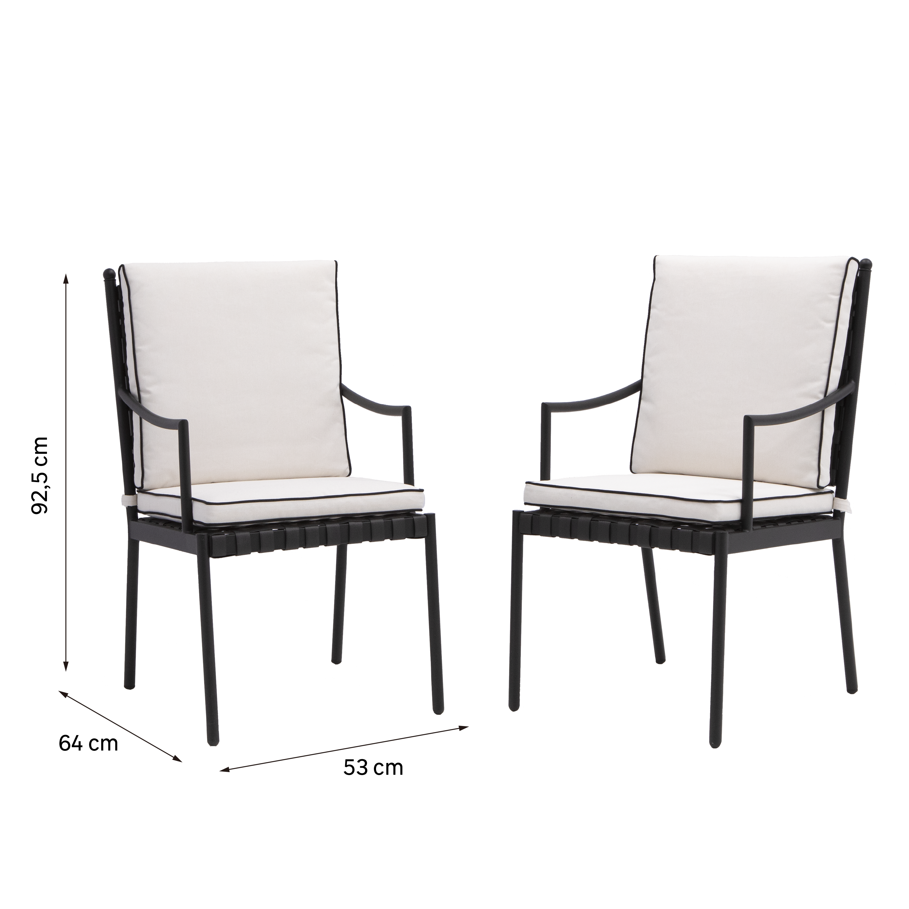 Conjunto de 2 cadeiras de refeição Naterial Victoria - 9