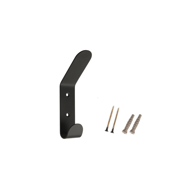 Patère à visser noir Neo SPACEO