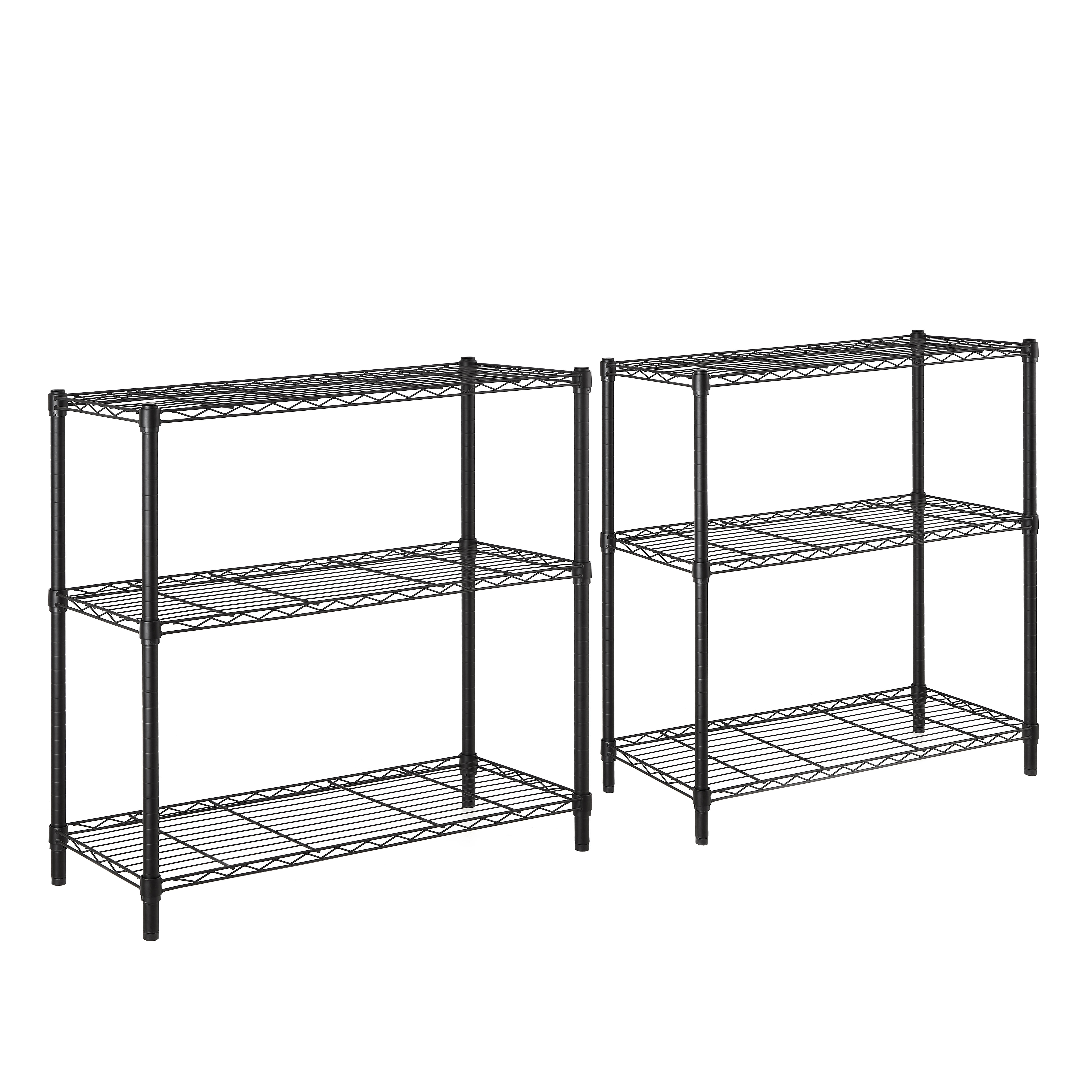 Estantería metálica cromada negro SPACEO, 6 baldas, 50 kg por balda,180x90x35 cm - 4