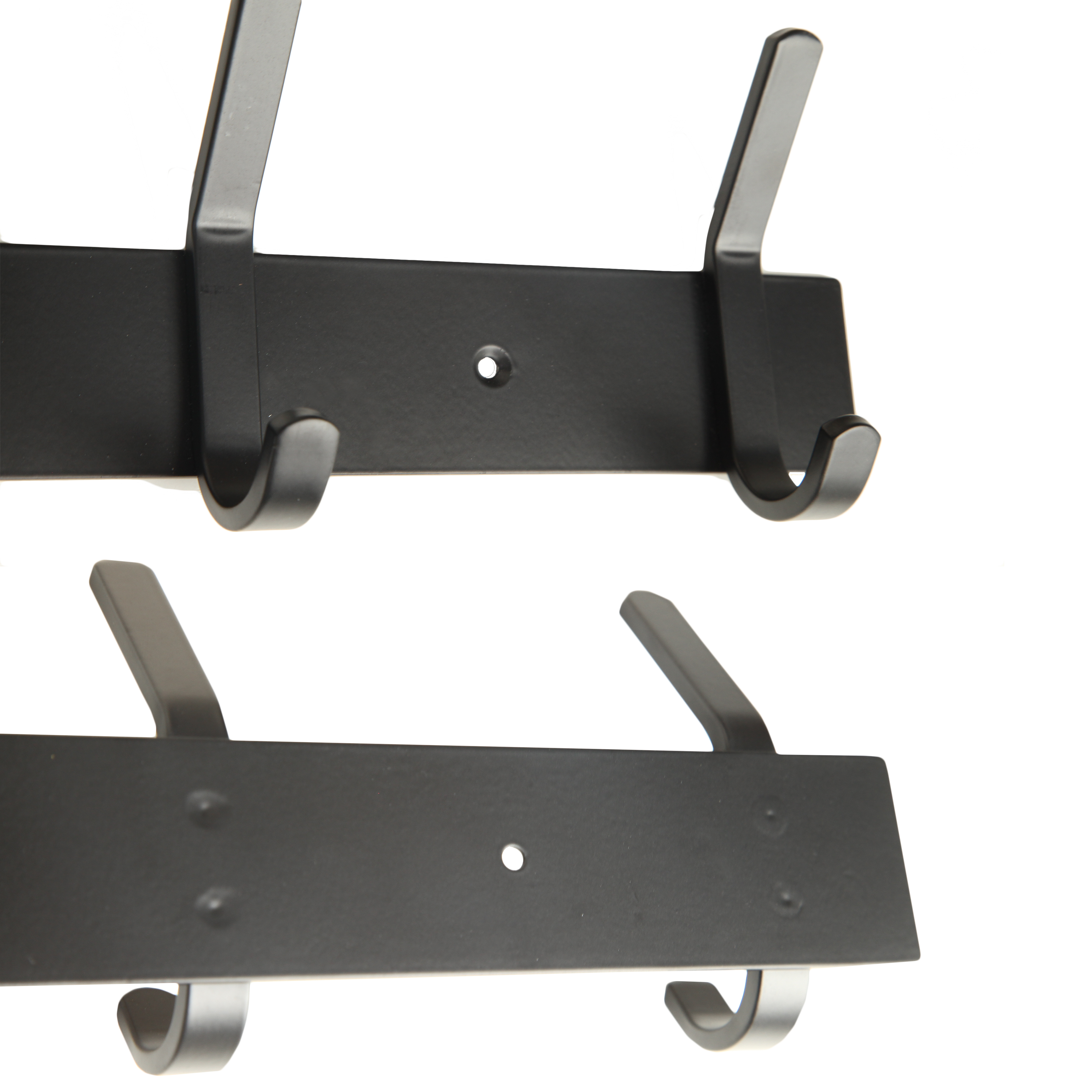 Perchero de pared SPACEO Leo negro con 4 ganchos - 8