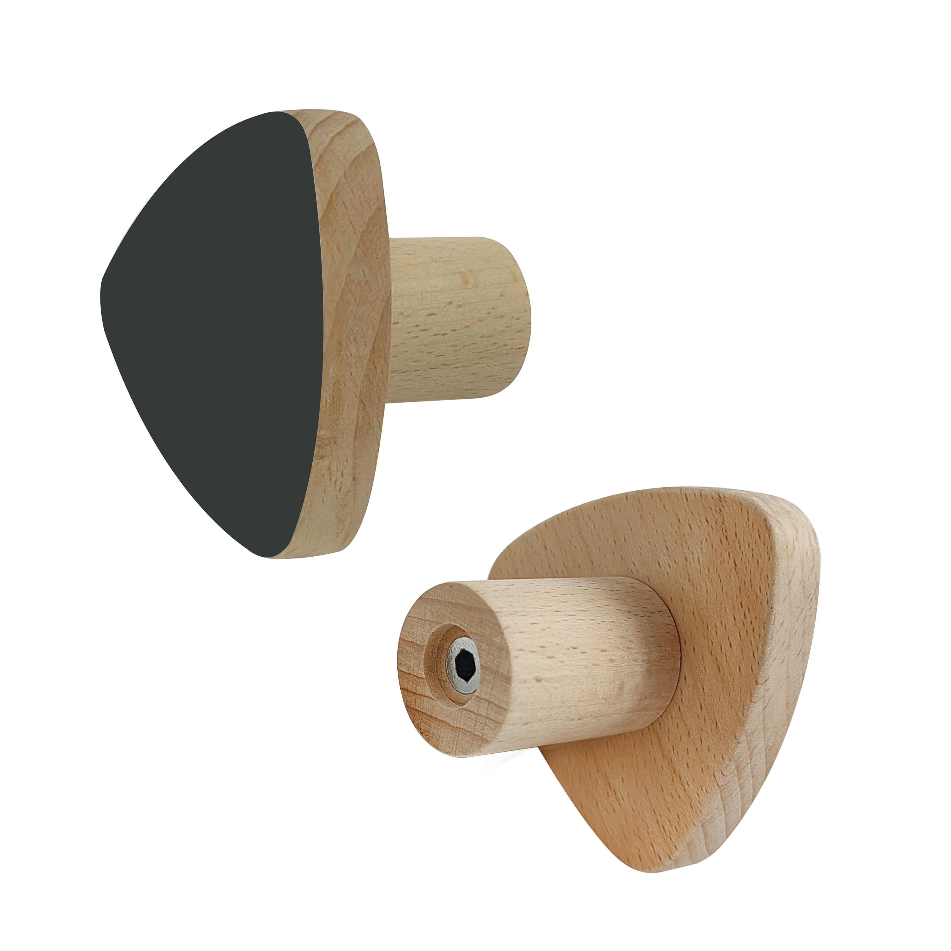 Patère à visser noir Smile SPACEO - 3