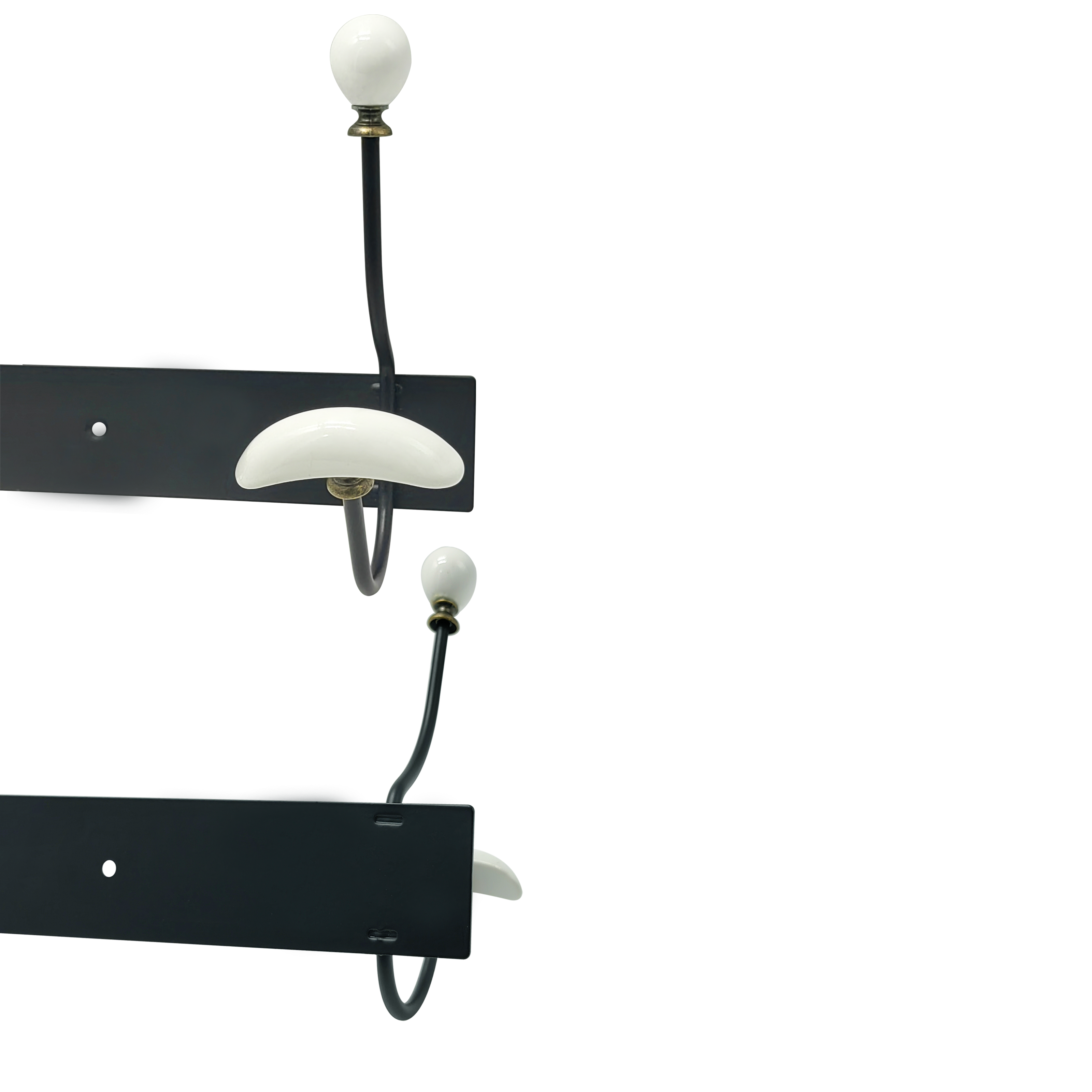 Portemanteau à visser noir Elena SPACEO - 2