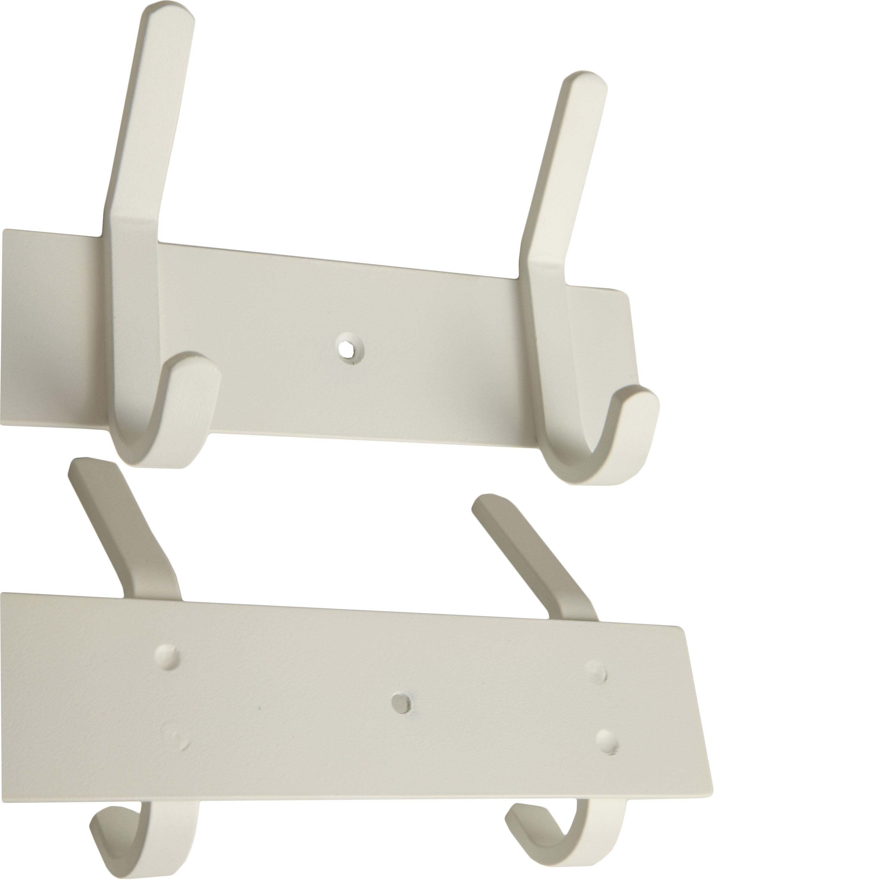 Appendiabiti da avvitare  SPACEO LEO in acciaio bianco opaco 6 ganci L 29 x H 10.5 cm - 7