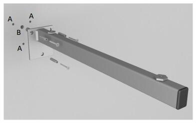 Supporto per lavabo P 40 x L 3 x H 3 cm in ferro - 3