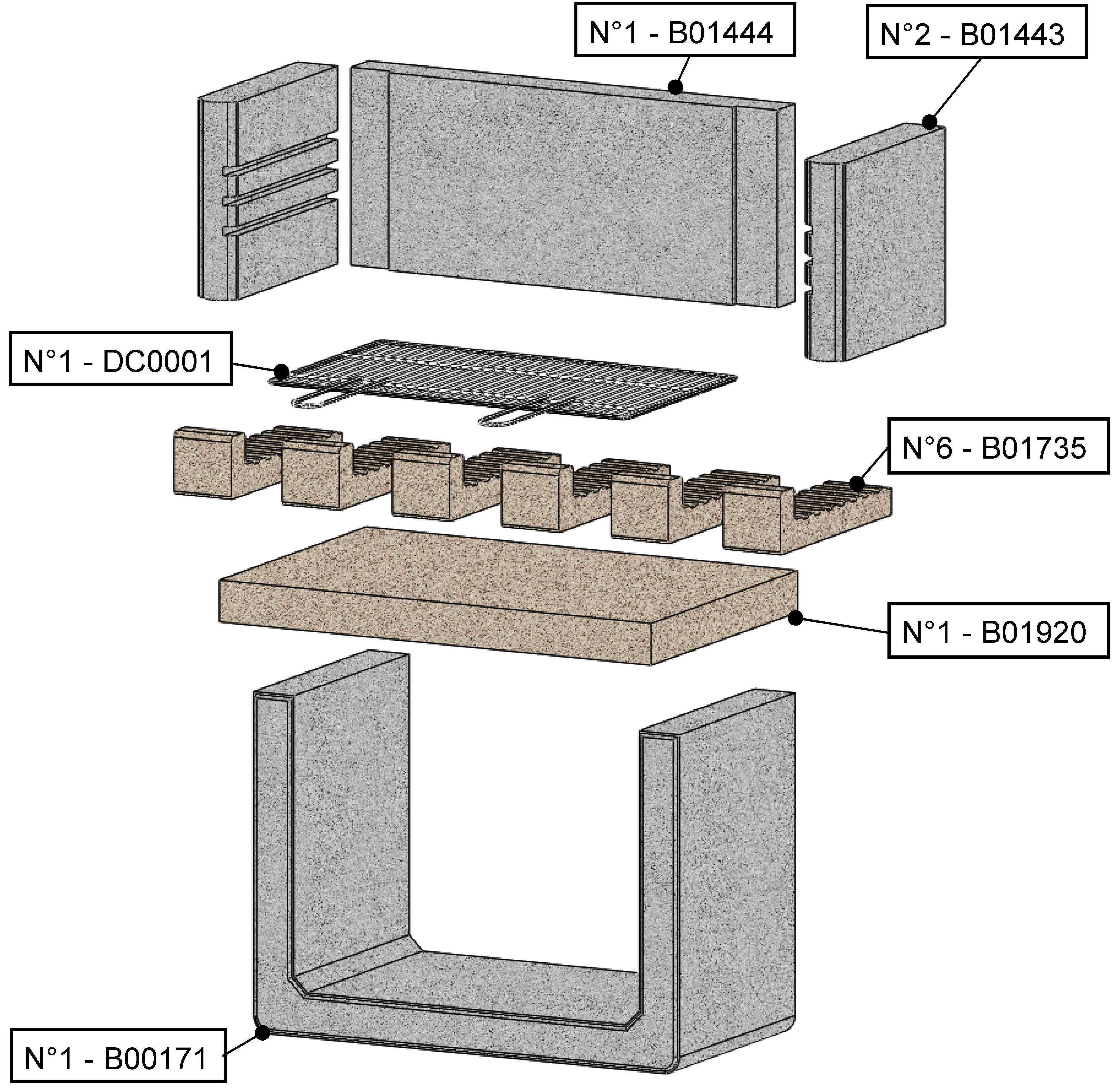 Barbecue fisso a legna e carbonella Paxi SAROM FUOCO - 4