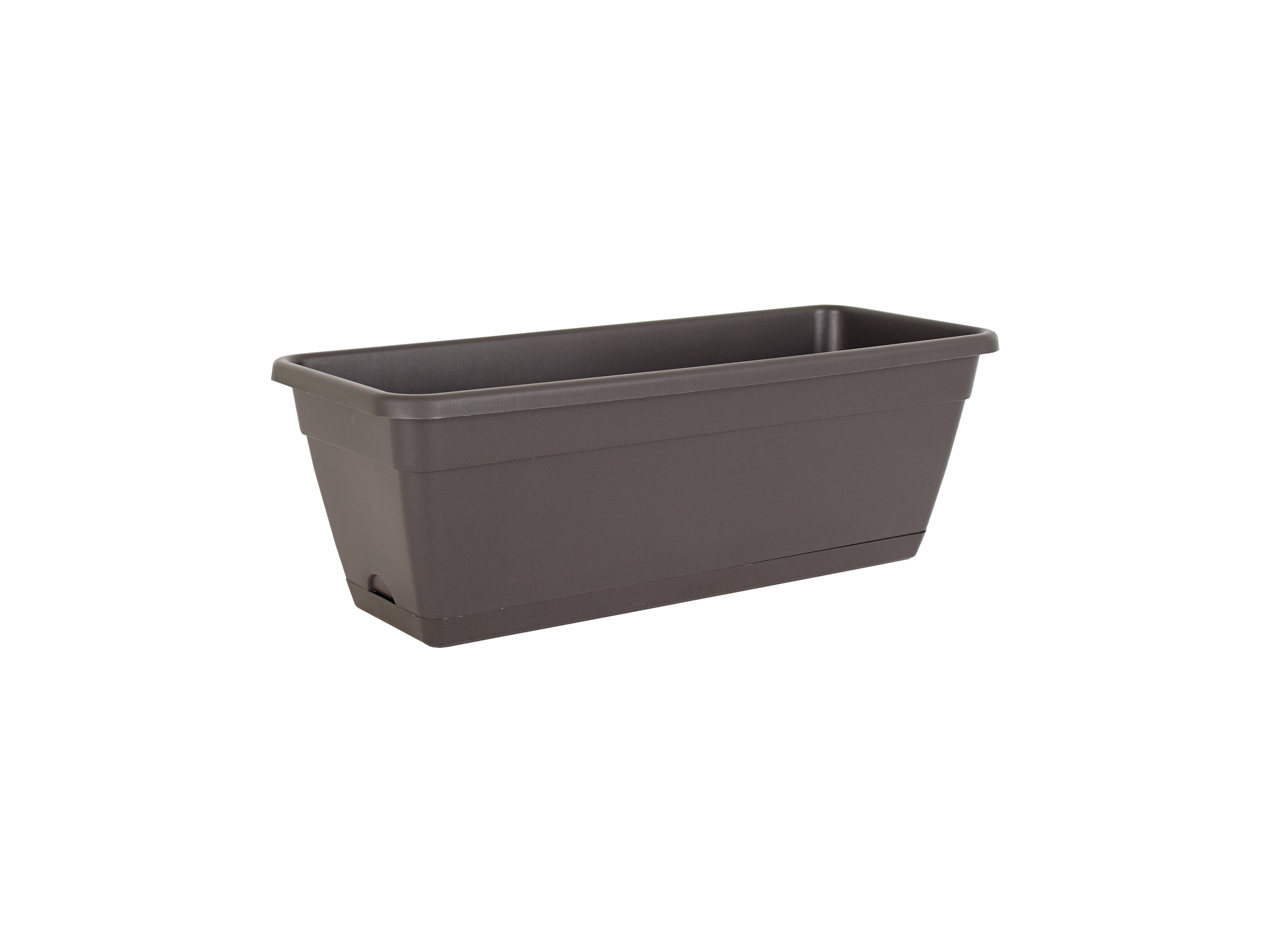 Vaso da fiori con riserva d'acqua VENEZRIS60/62, 11 lt grigio antracite rettangolare L 59 x H 16.6 cm - 4